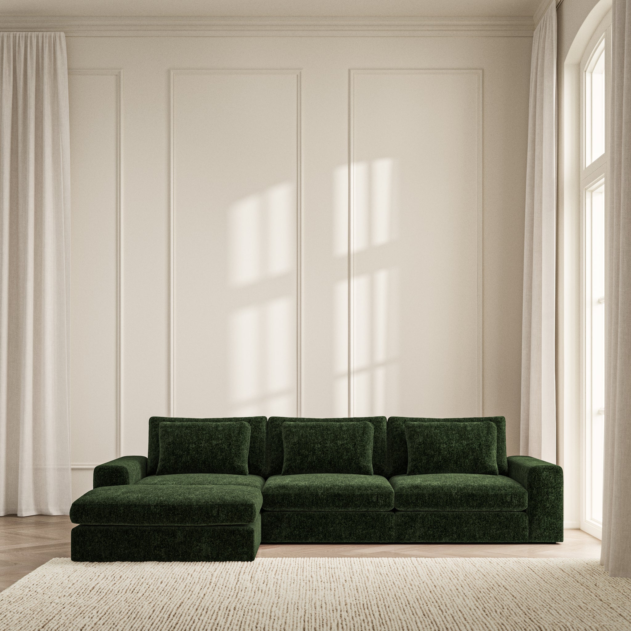 Lusso Chaise Sofa - Symphony