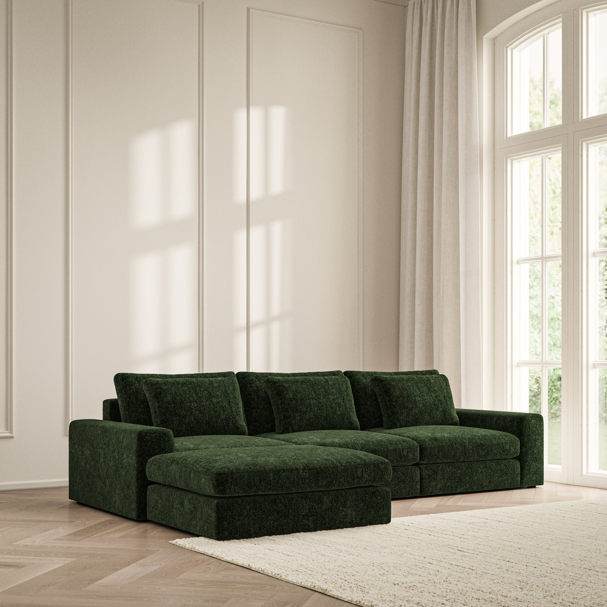 Lusso Chaise Sofa - Symphony