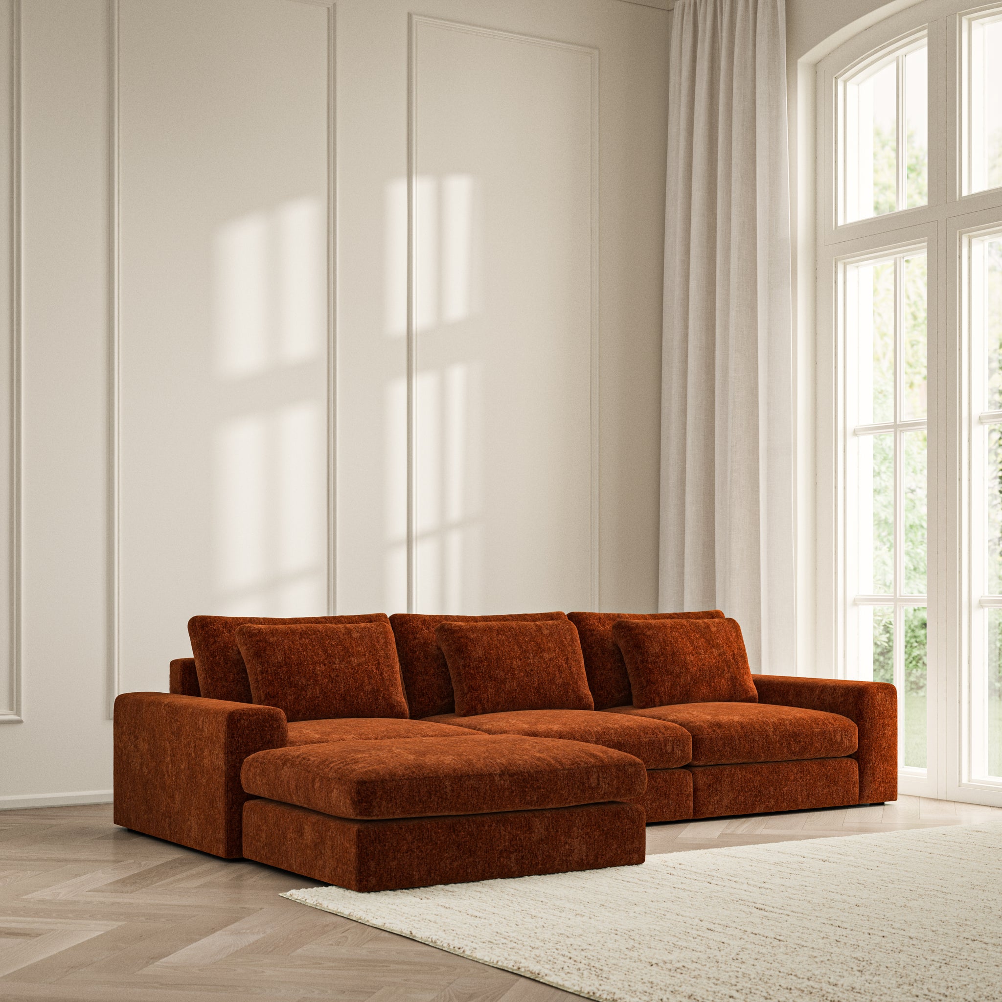 Lusso Chaise Sofa - Symphony