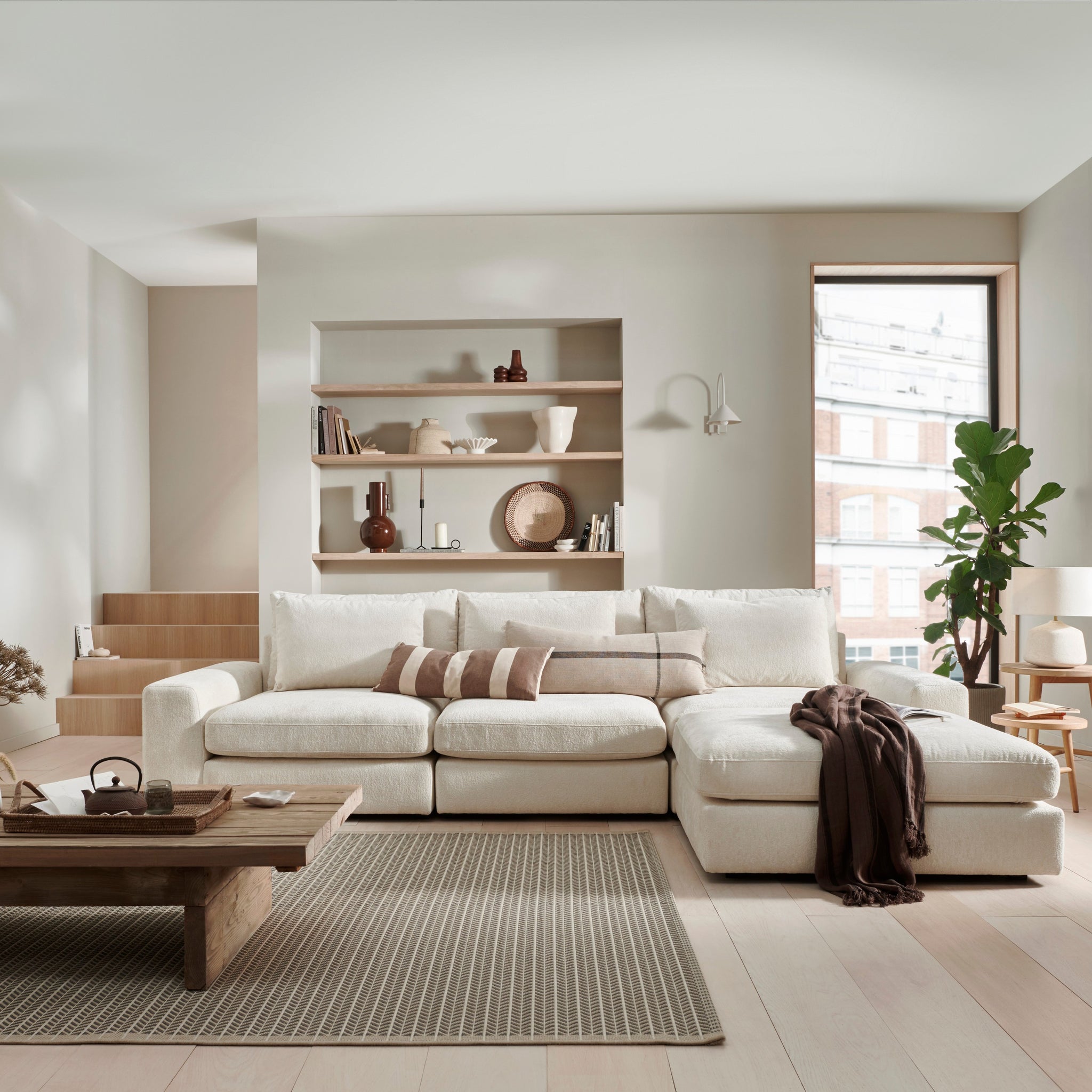 Lusso Chaise Sofa - Symphony
