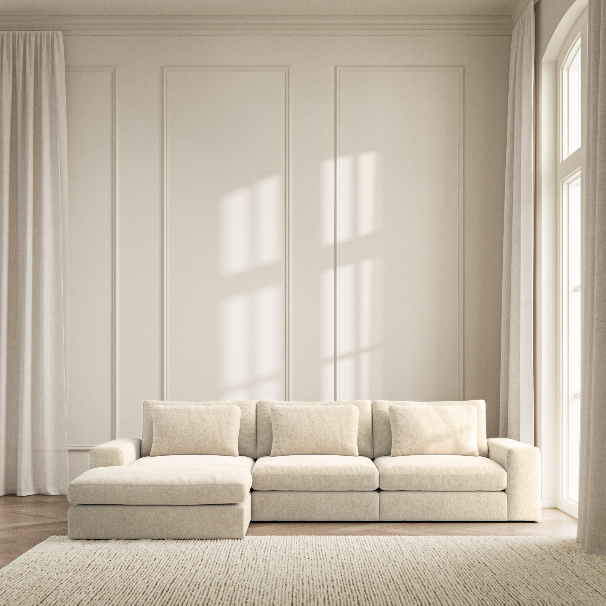 Lusso Chaise Sofa - Symphony
