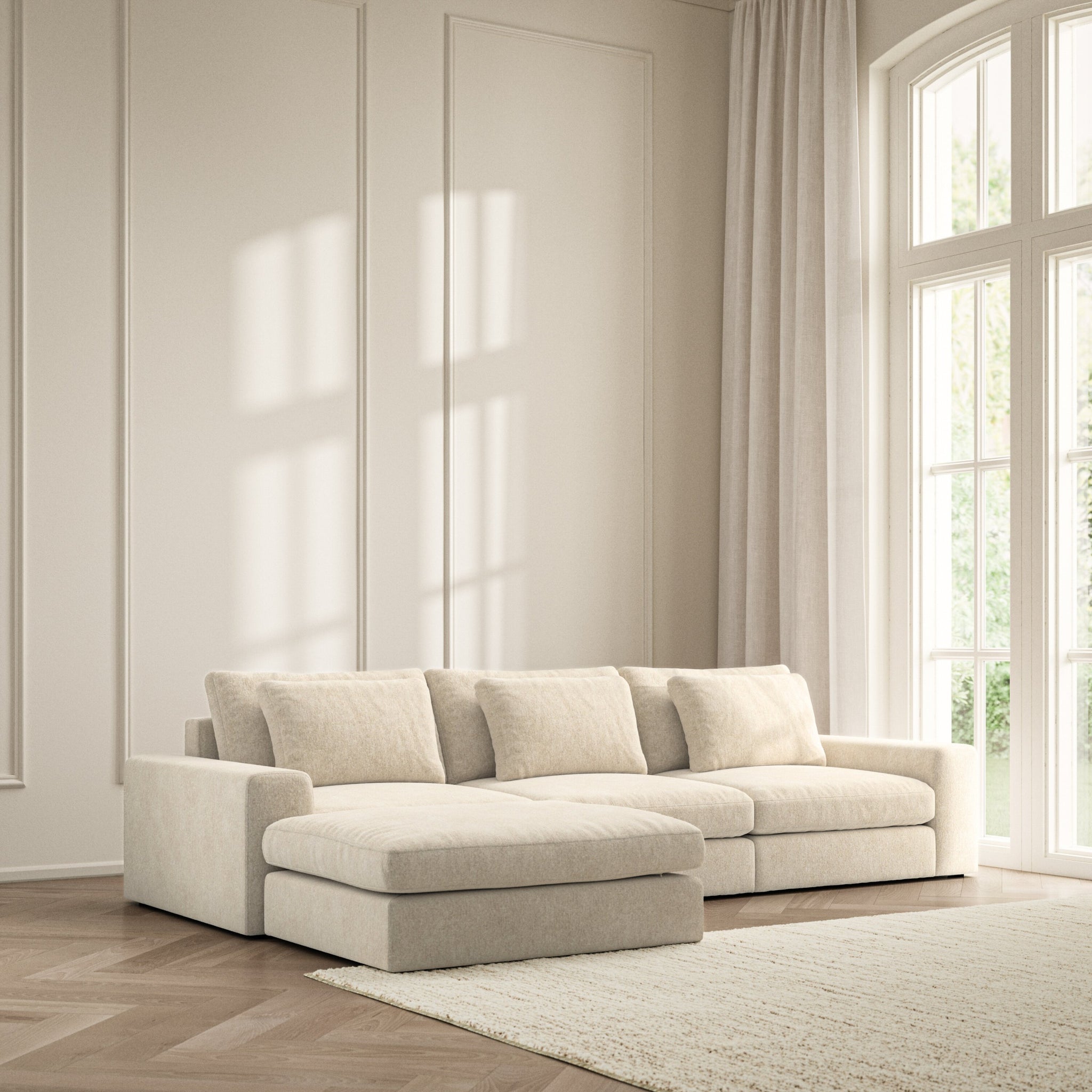 Lusso Chaise Sofa - Symphony