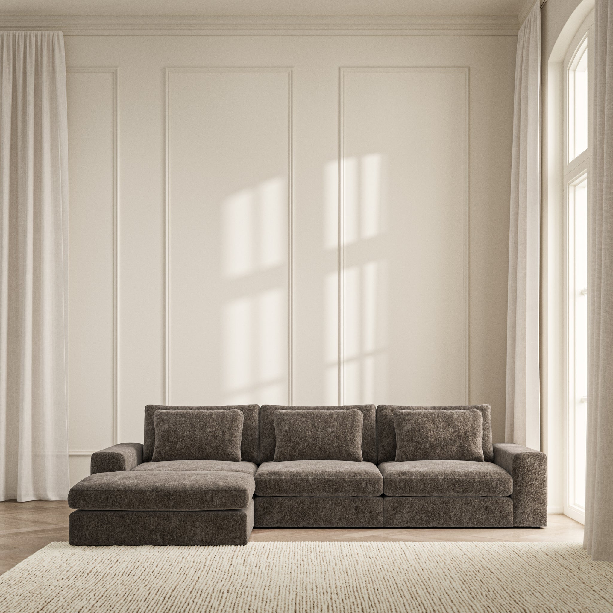 Lusso Chaise Sofa - Symphony