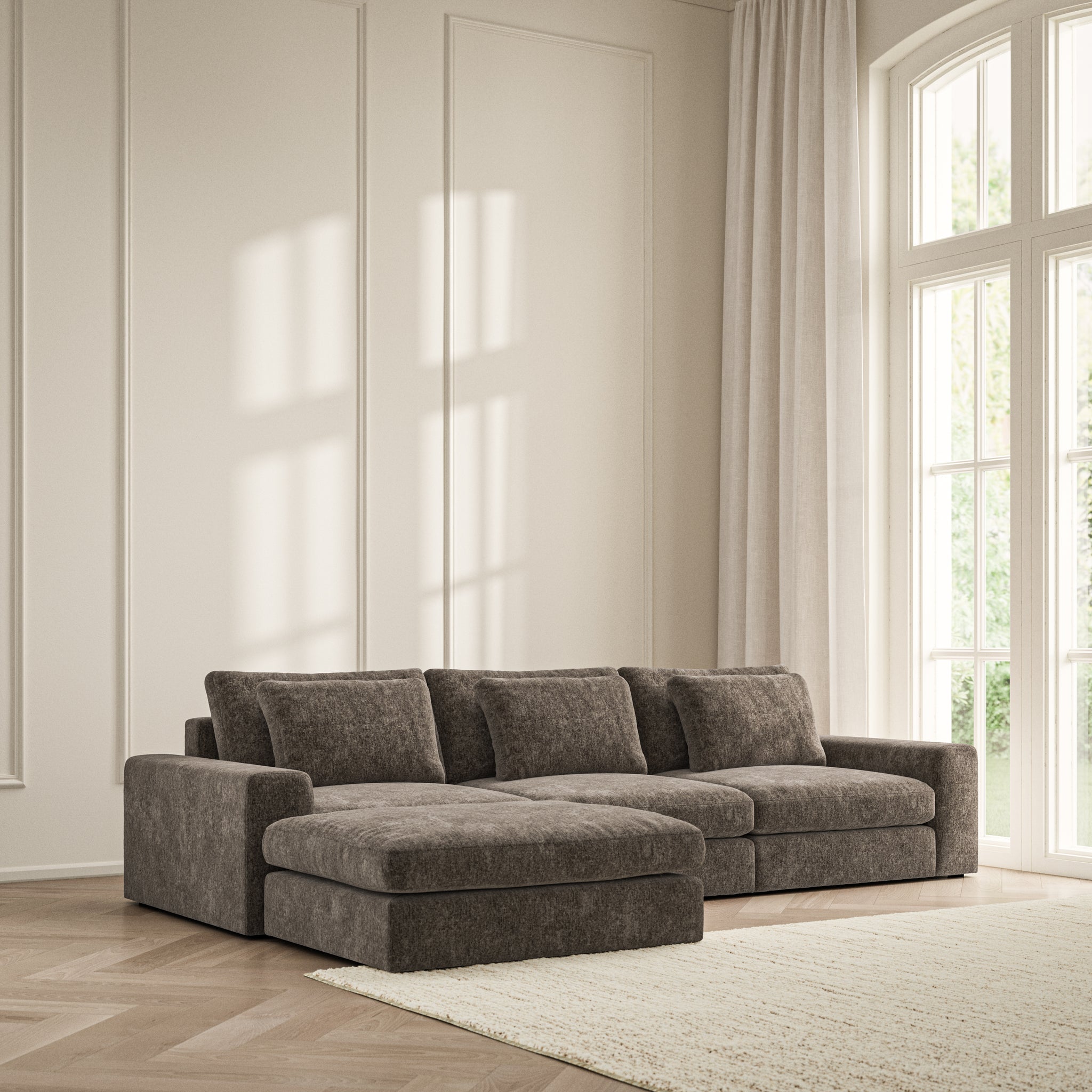 Lusso Chaise Sofa - Symphony