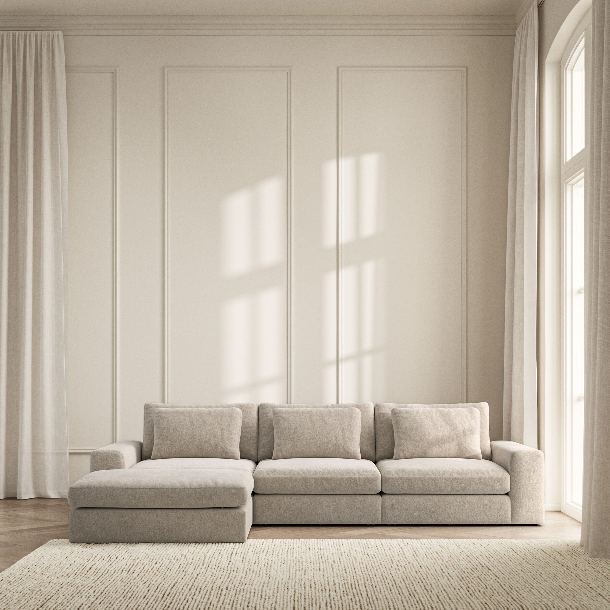 Lusso Chaise Sofa - Symphony