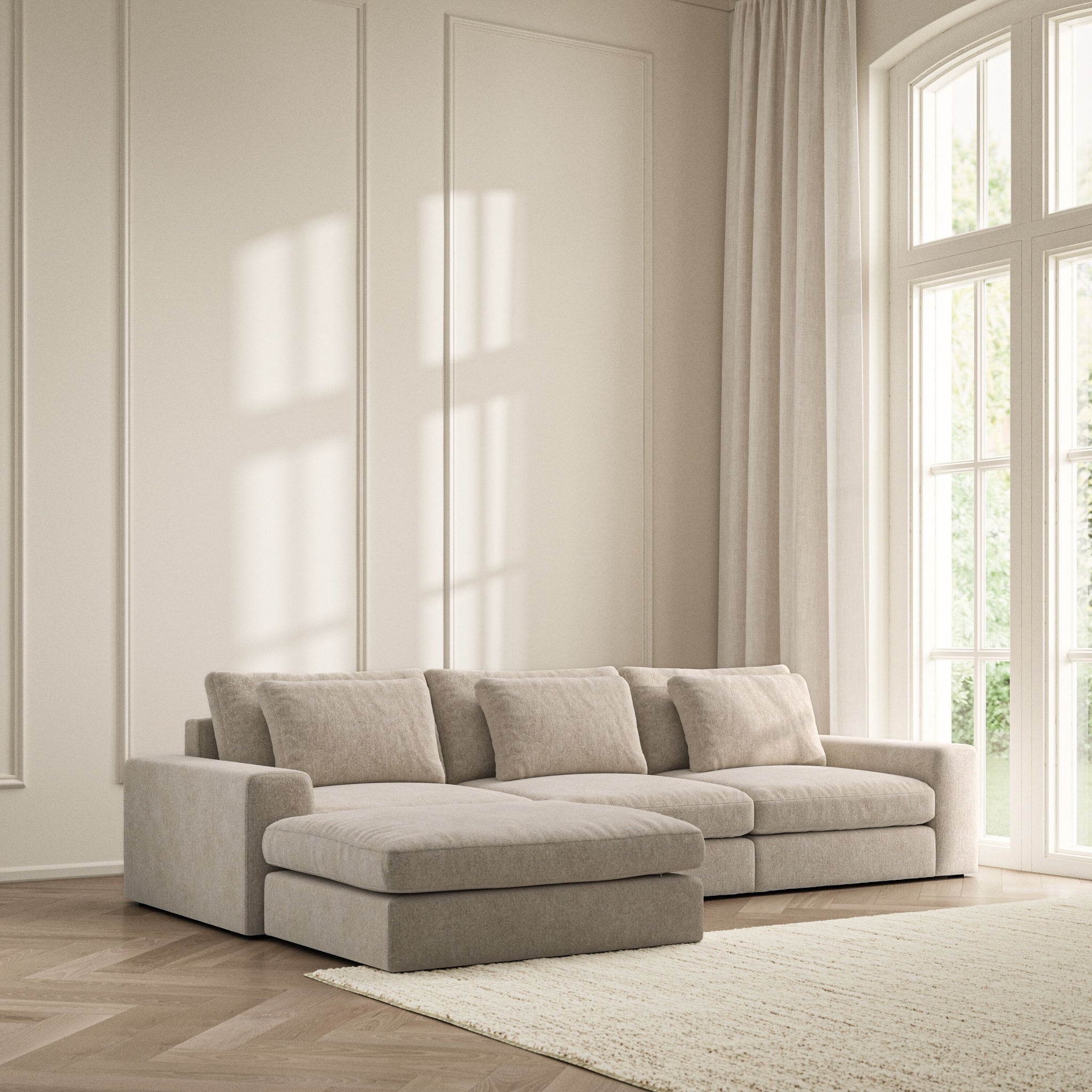 Lusso Chaise Sofa - Symphony