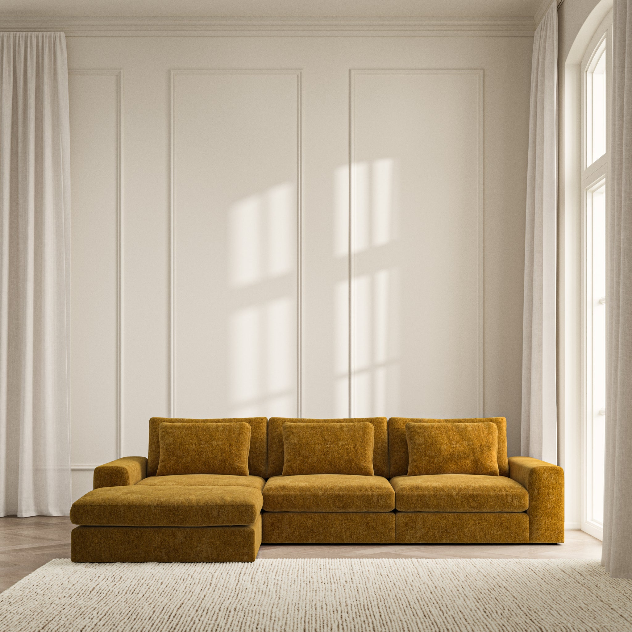 Lusso Chaise Sofa - Symphony