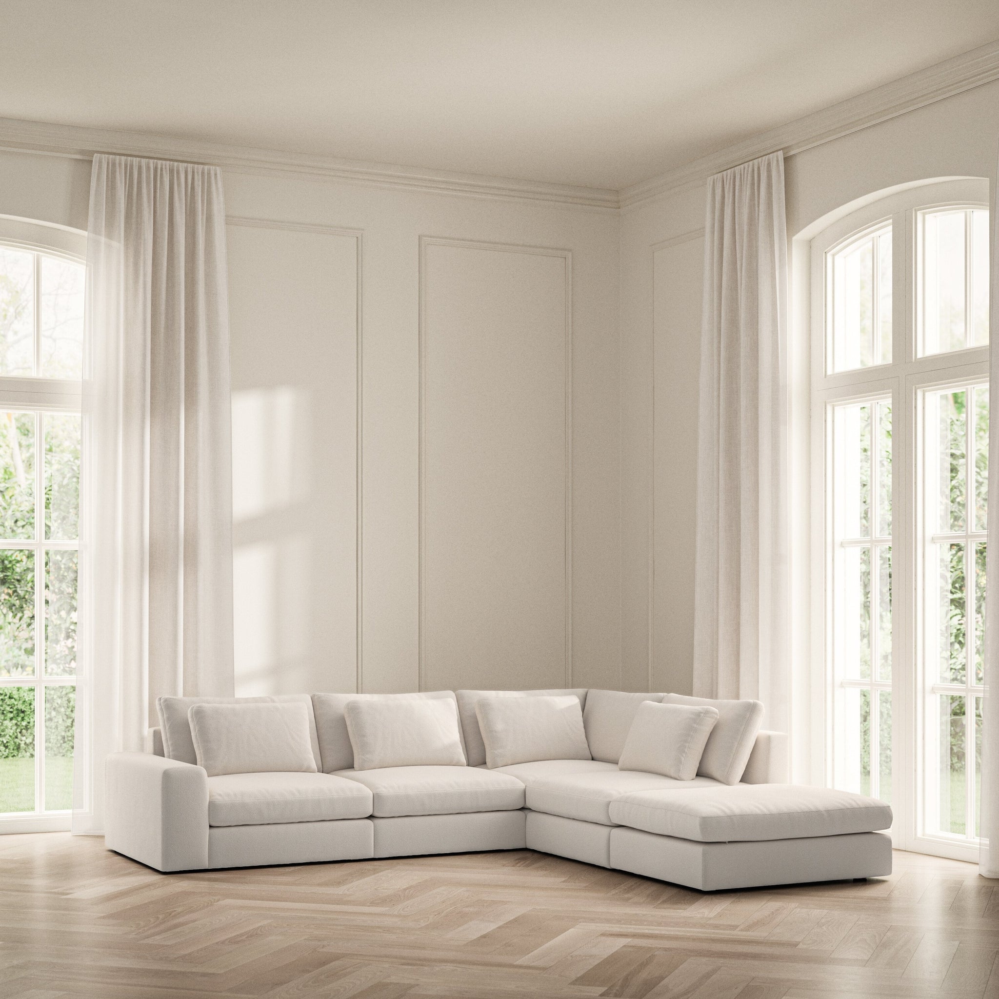 Lusso Corner Chaise RHF - Bouclé