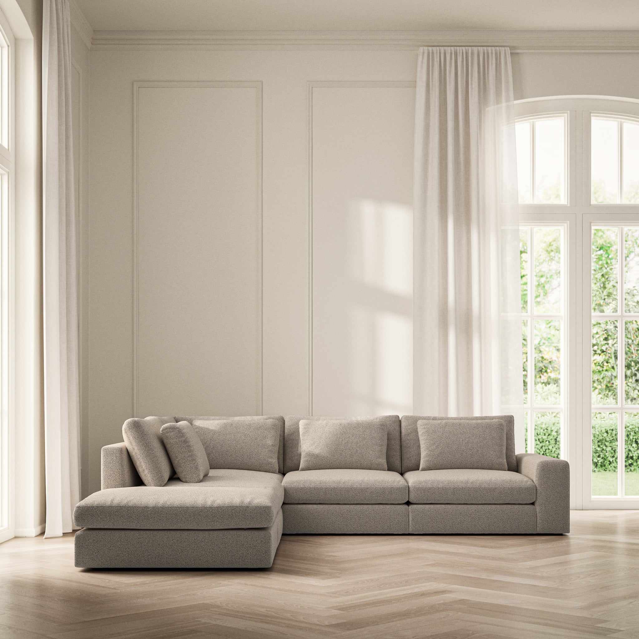 Lusso Corner Chaise LHF - Bouclé
