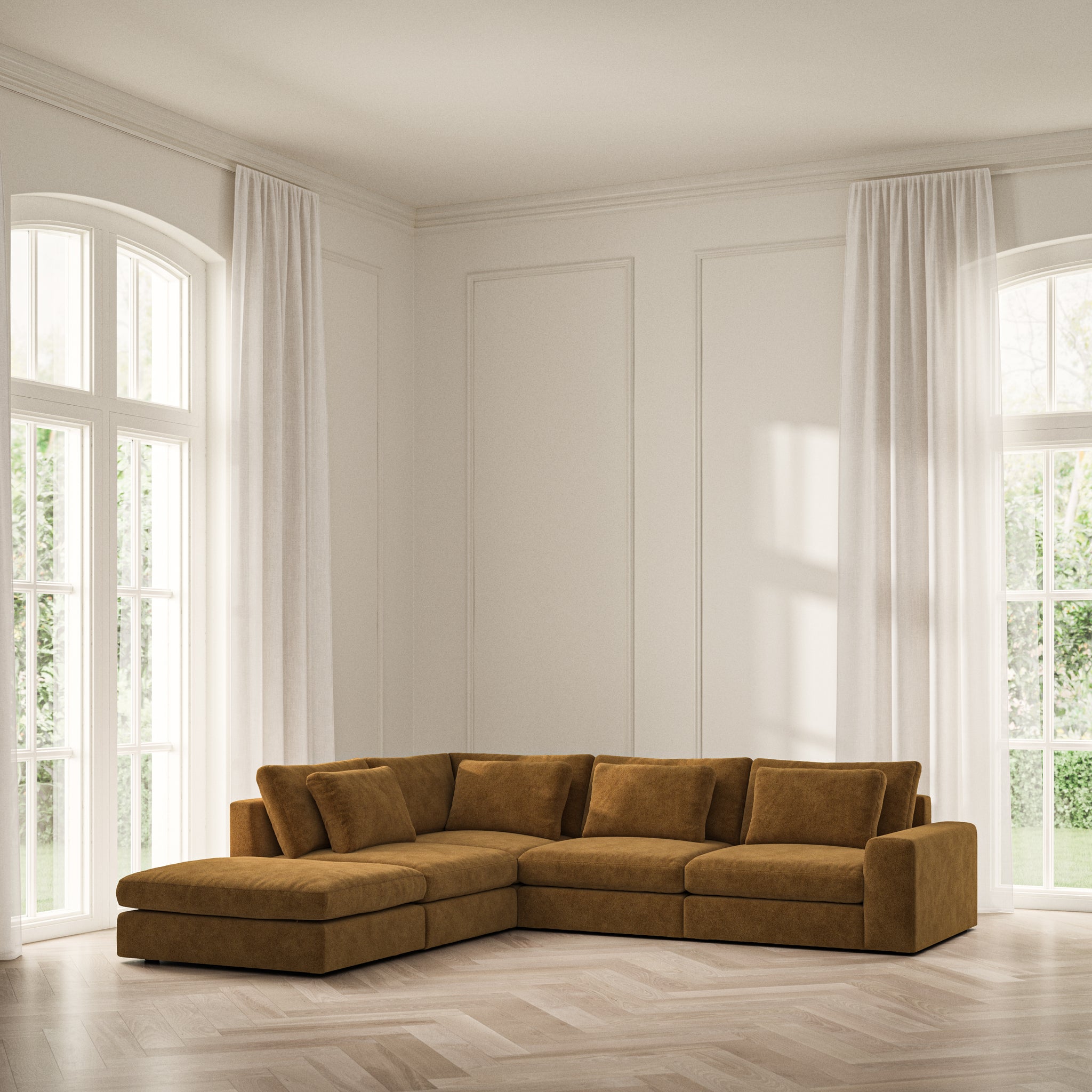Lusso Corner Chaise LHF - Soft Bouclé