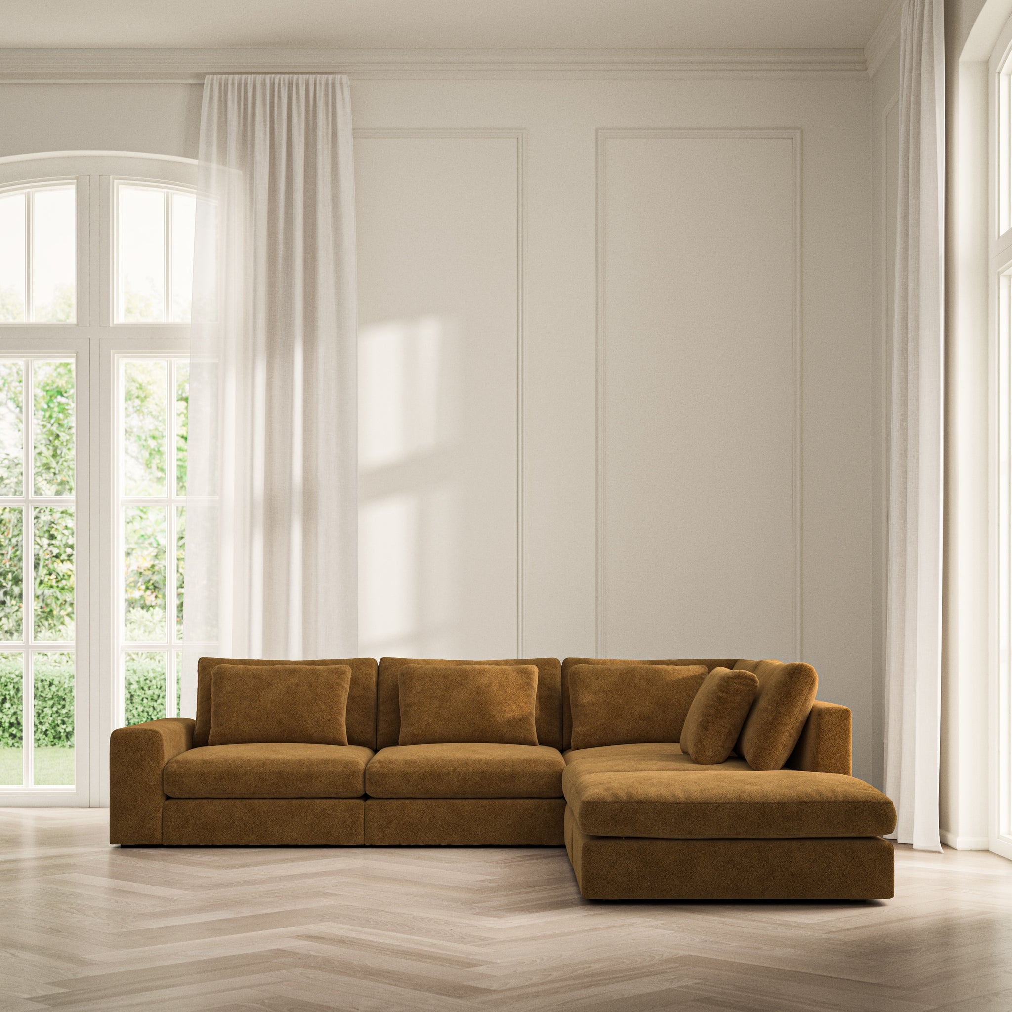 Lusso Corner Chaise RHF - Soft Bouclé