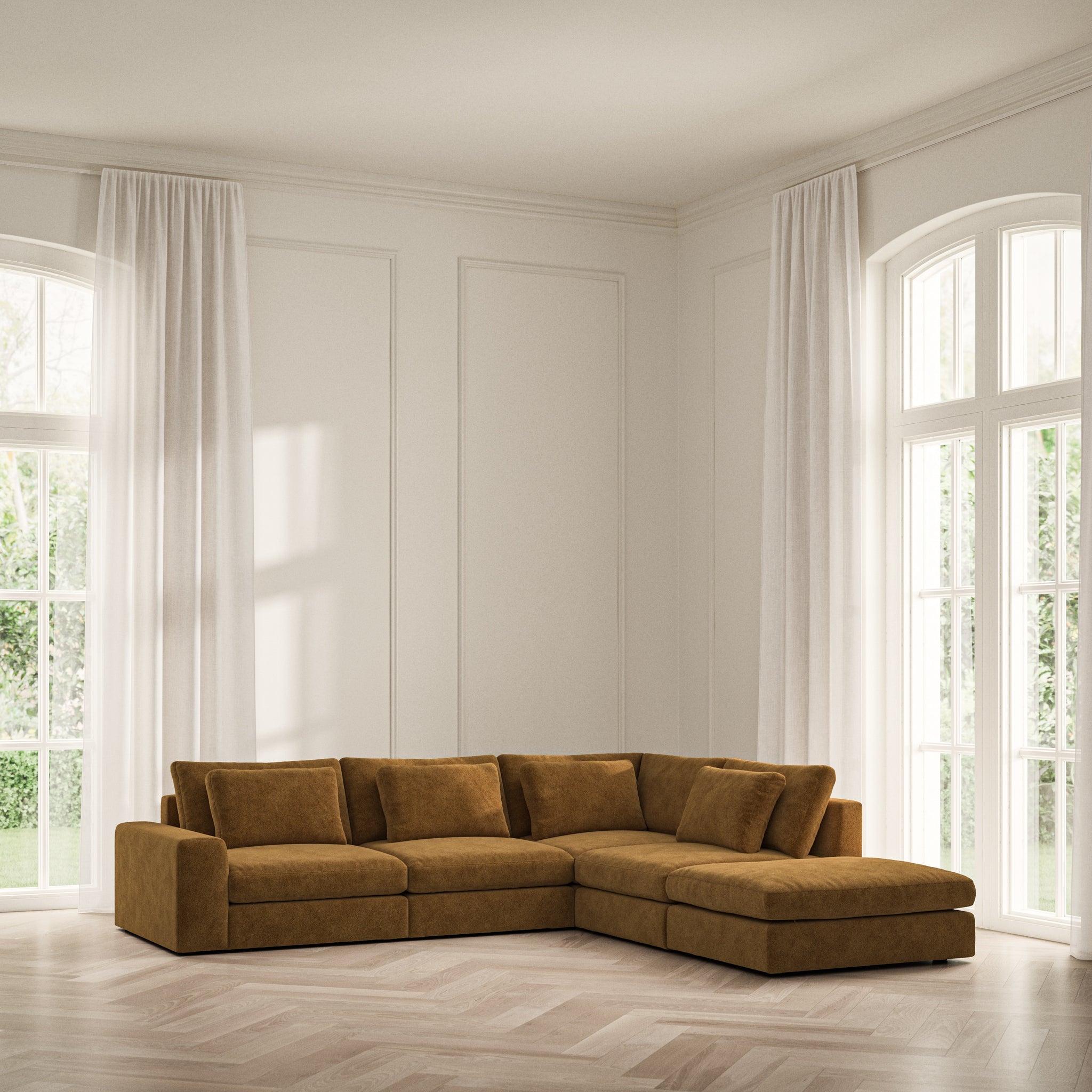 Lusso Corner Chaise RHF - Soft Bouclé