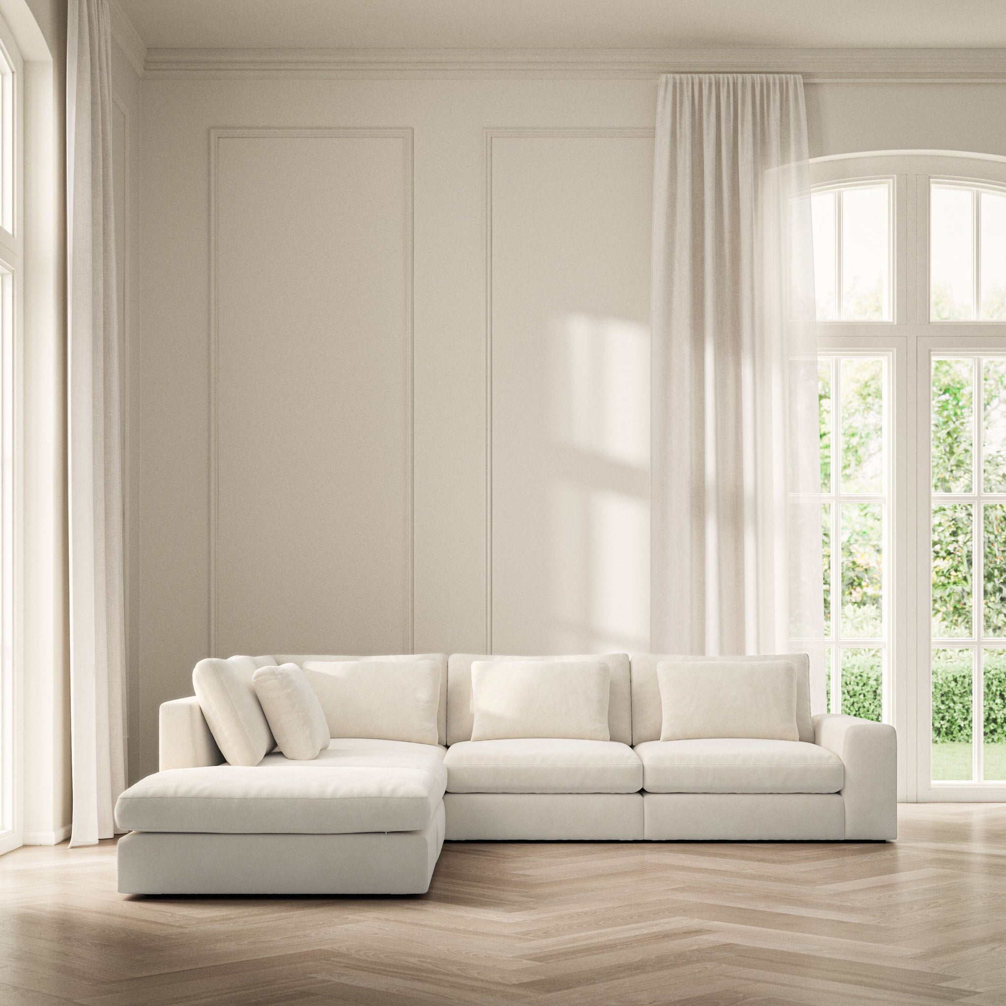 Lusso Corner Chaise LHF - Soft Bouclé