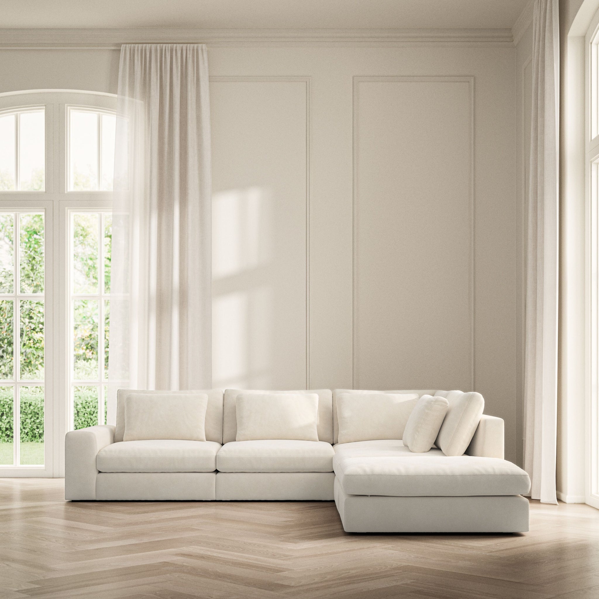 Lusso Corner Chaise RHF - Soft Bouclé