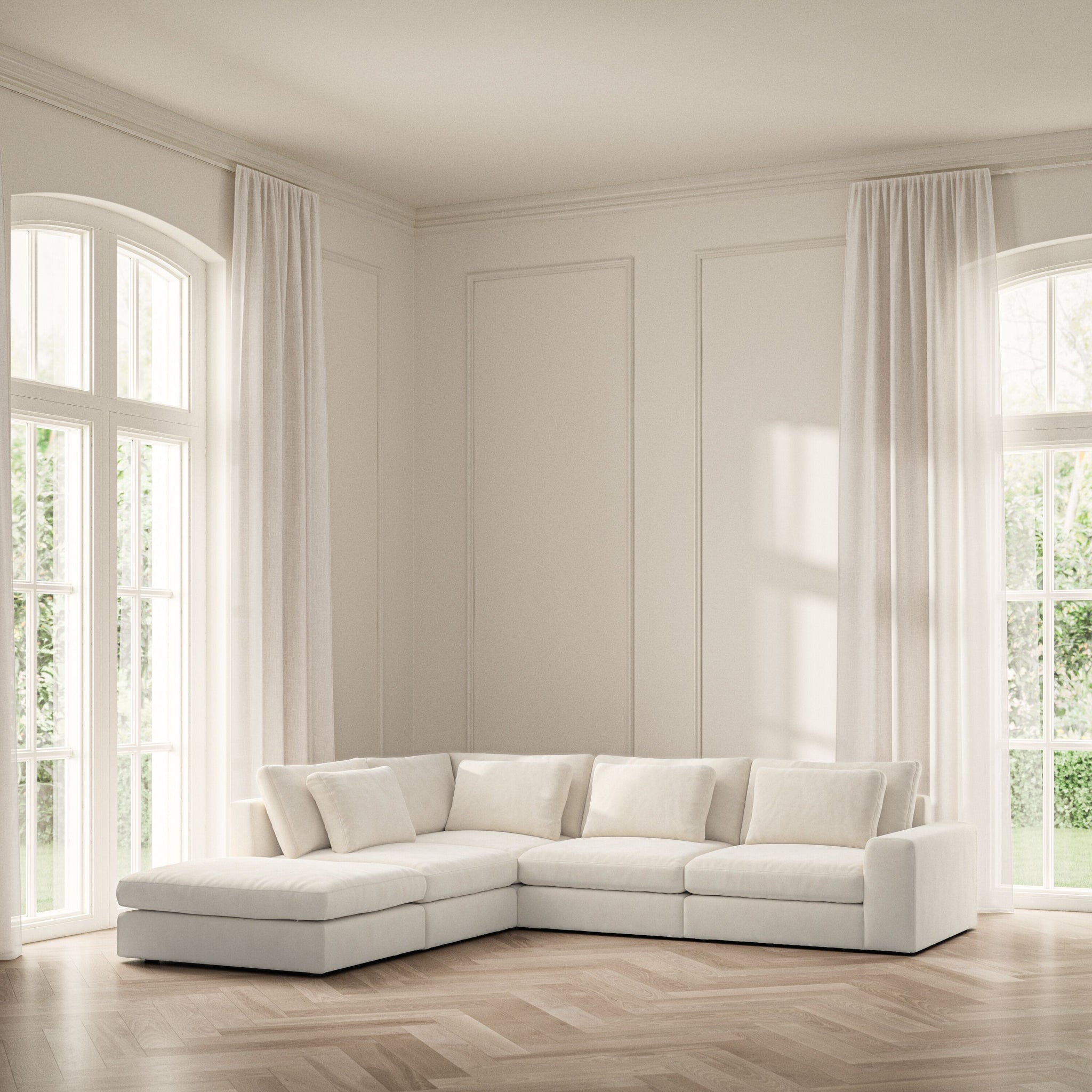 Lusso Corner Chaise LHF - Soft Bouclé