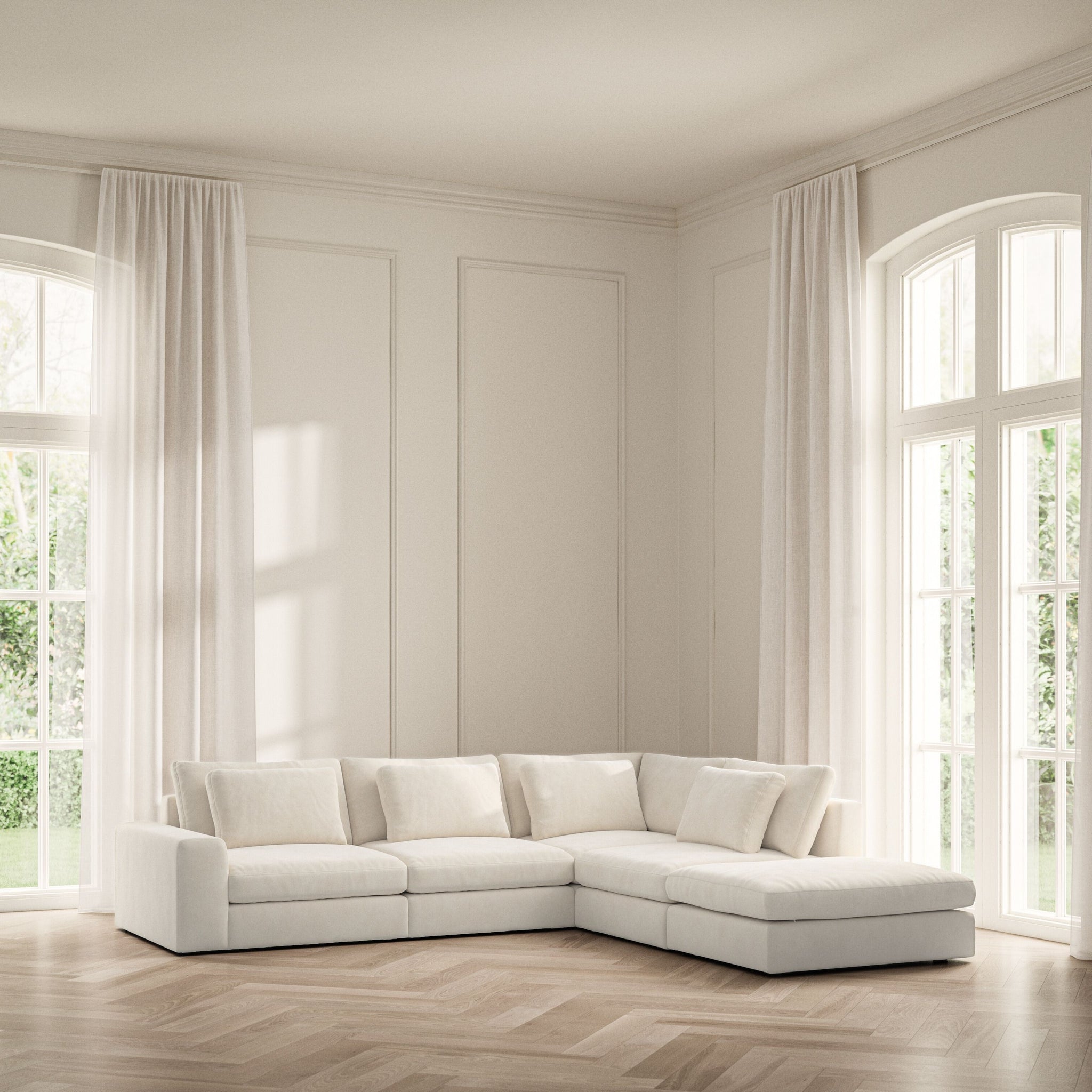 Lusso Corner Chaise RHF - Soft Bouclé