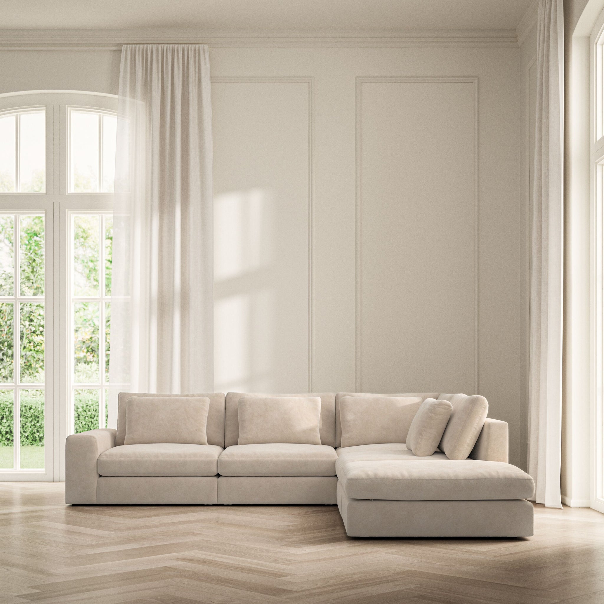 Lusso Corner Chaise RHF - Soft Bouclé