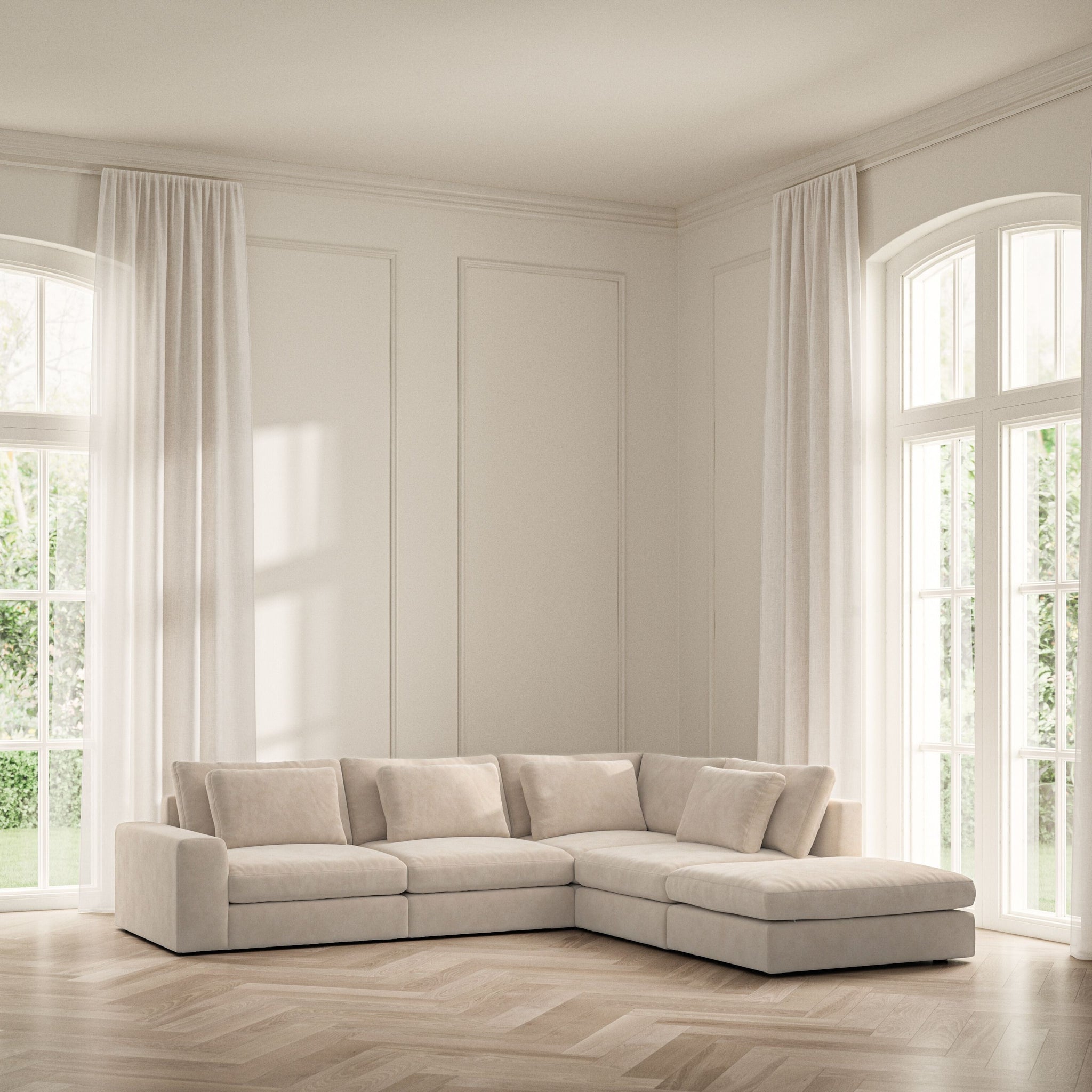 Lusso Corner Chaise RHF - Soft Bouclé
