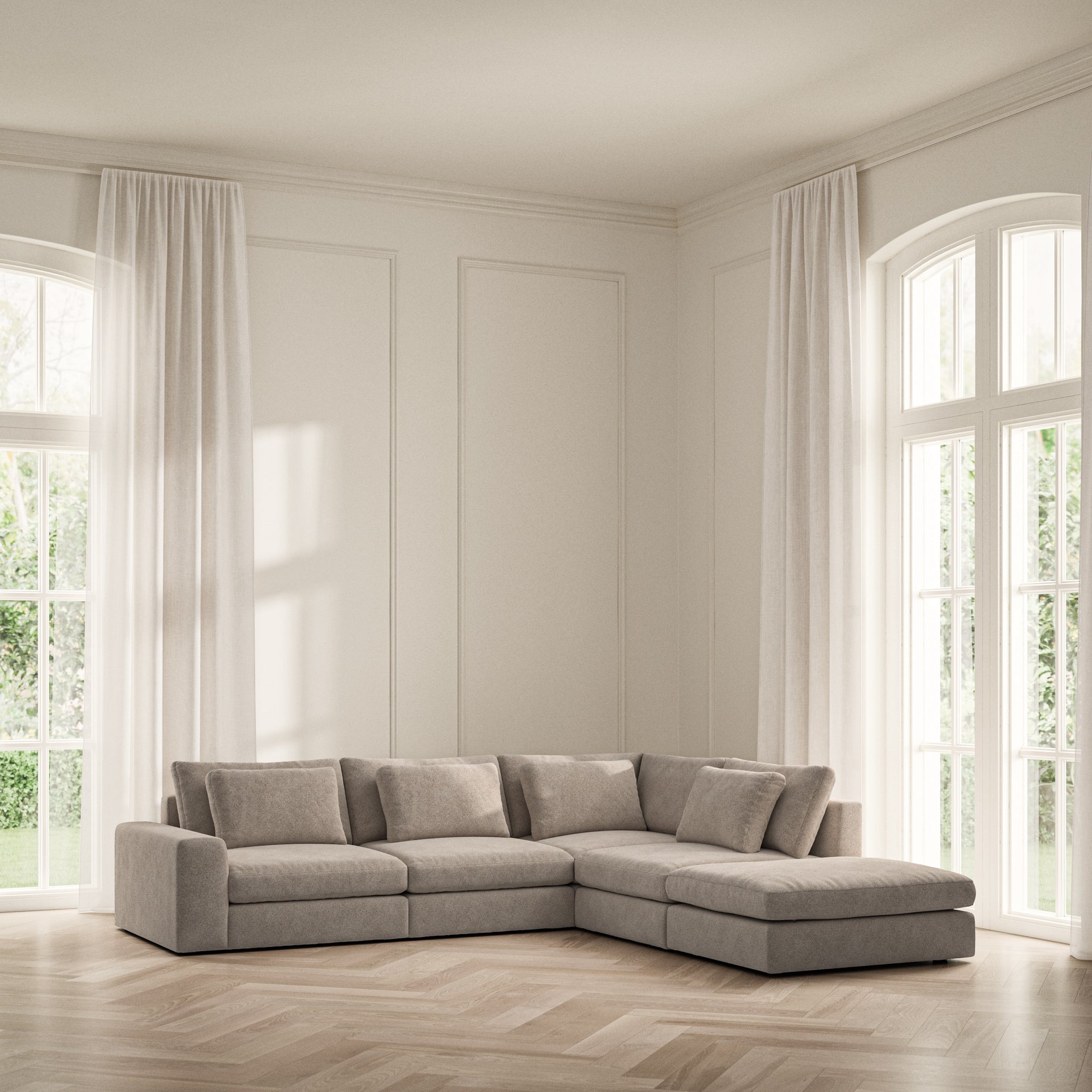 Lusso Corner Chaise RHF - Soft Bouclé