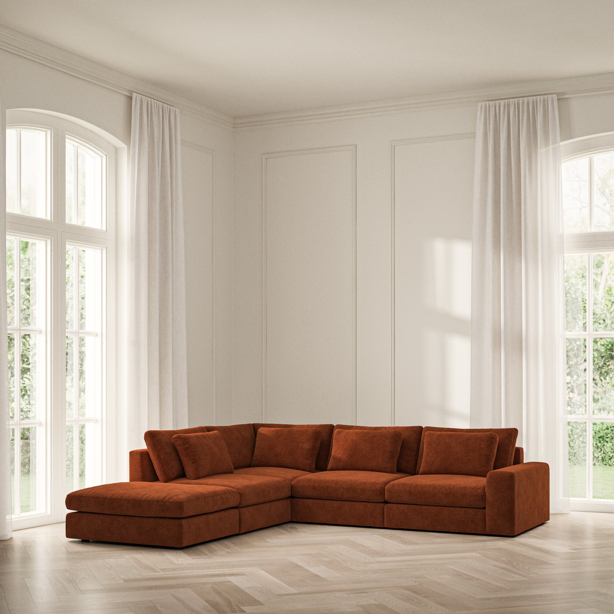 Lusso Corner Chaise LHF - Soft Bouclé