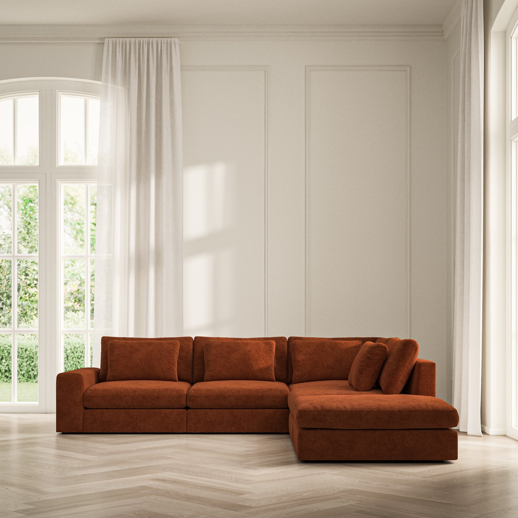 Lusso Corner Chaise RHF - Soft Bouclé
