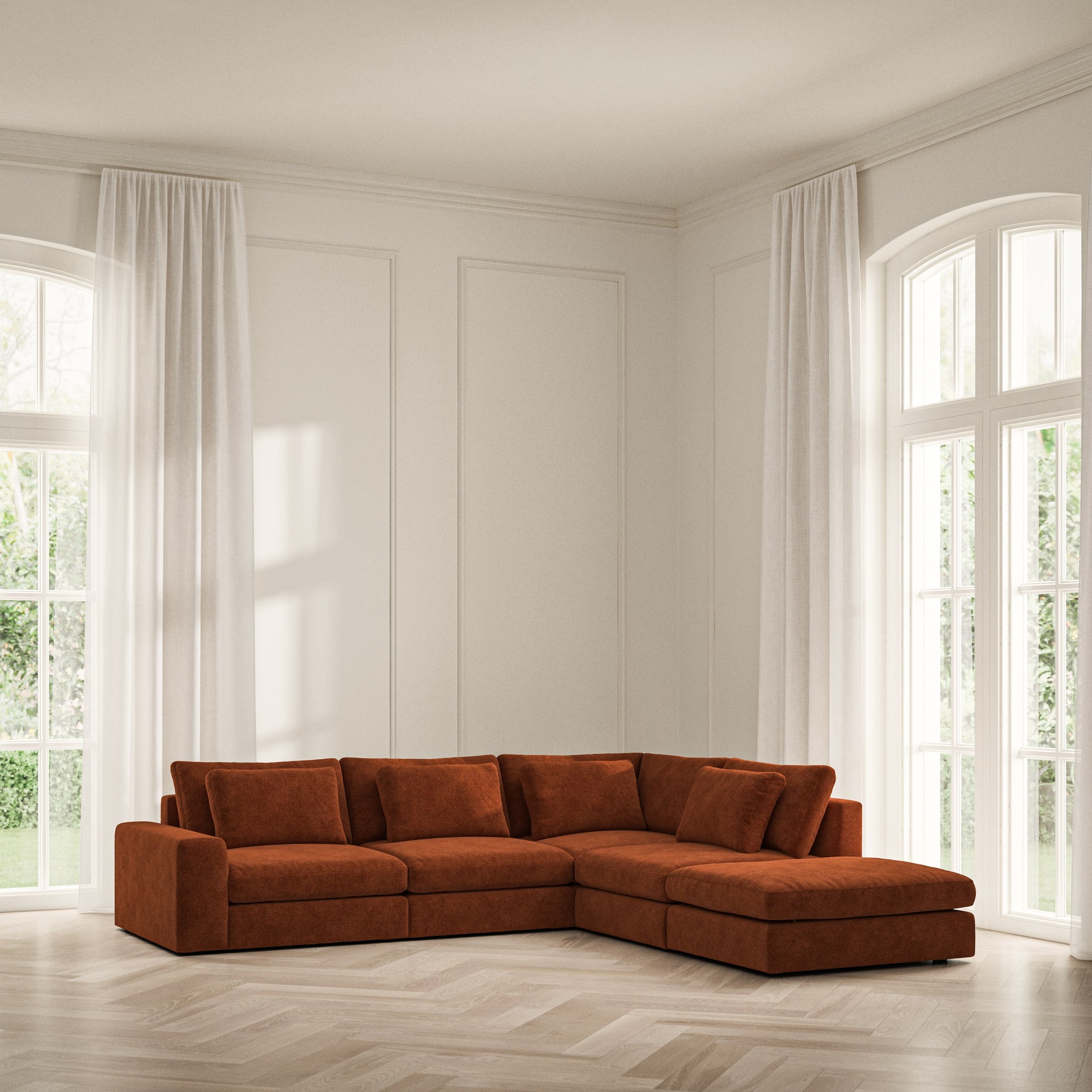Lusso Corner Chaise RHF - Soft Bouclé