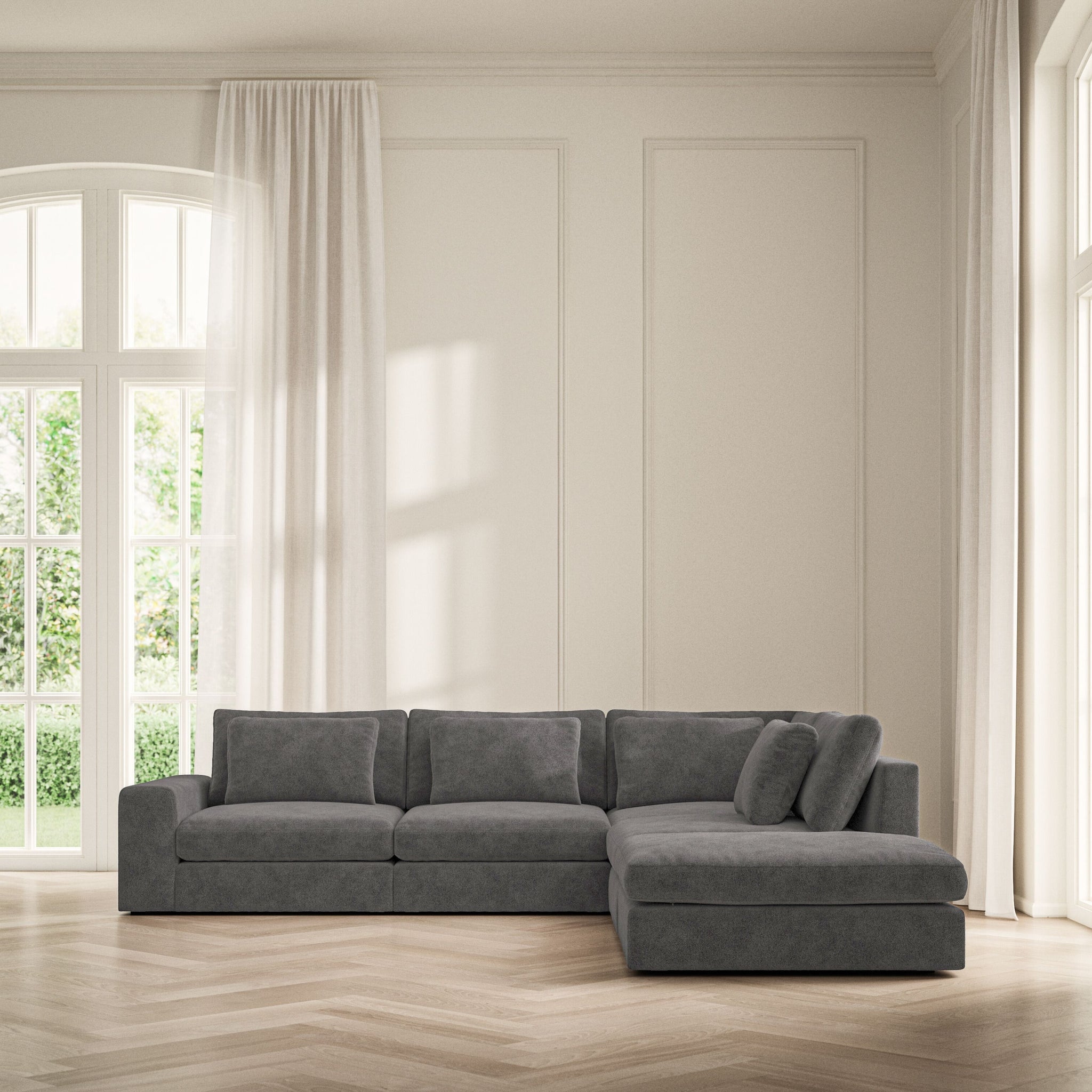 Lusso Corner Chaise RHF - Soft Bouclé