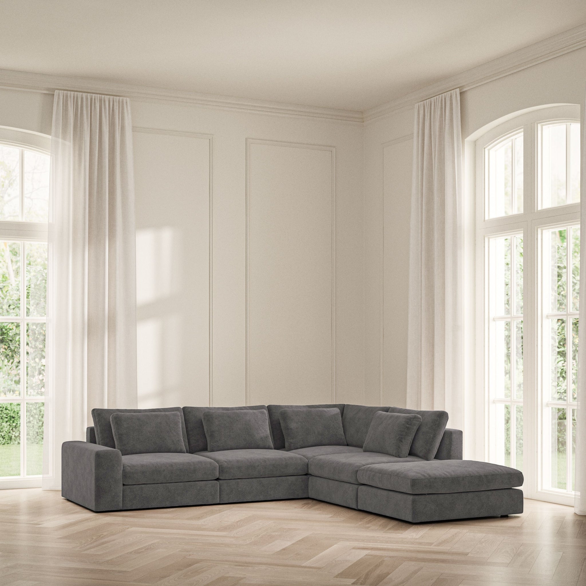 Lusso Corner Chaise RHF - Soft Bouclé