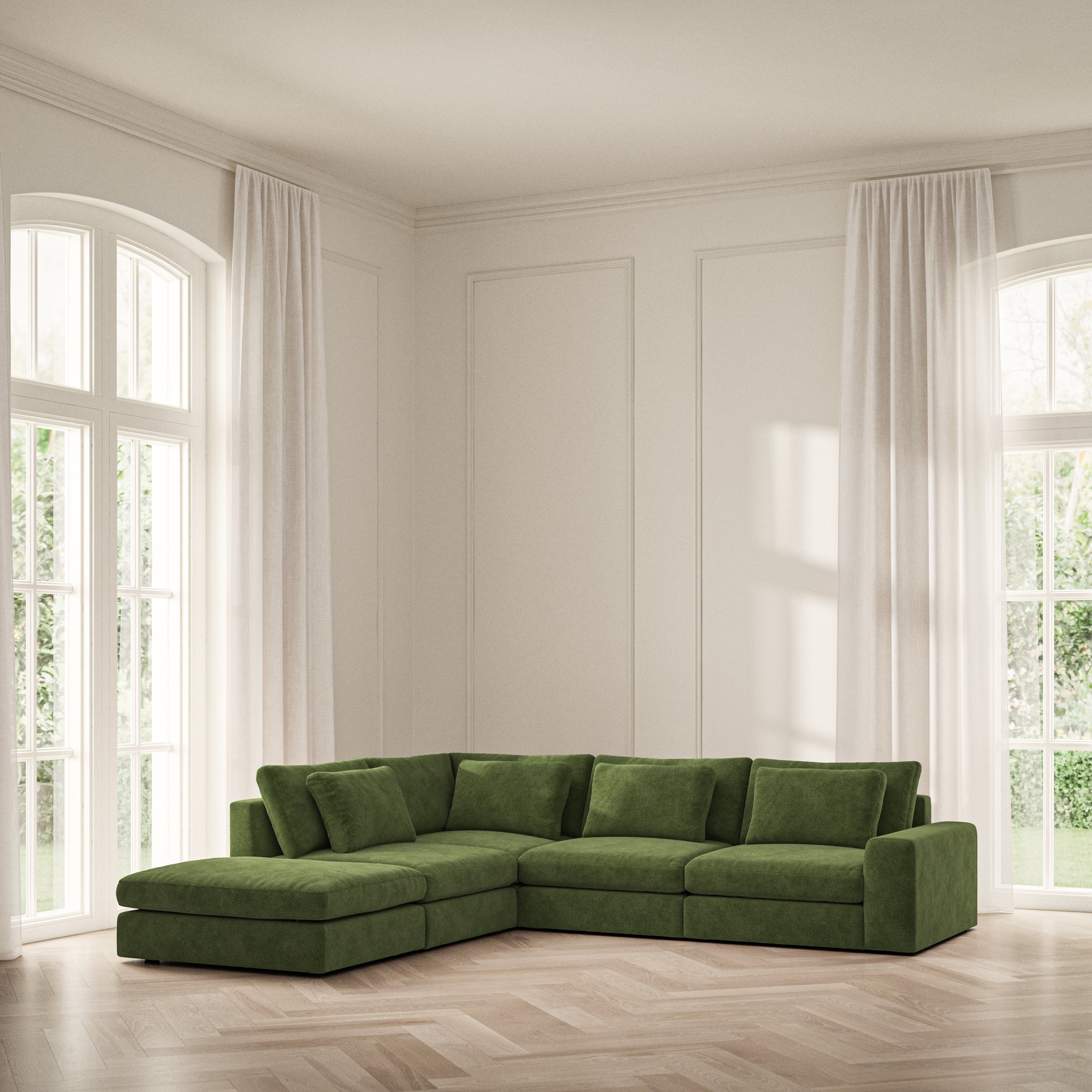 Lusso Corner Chaise LHF - Soft Bouclé