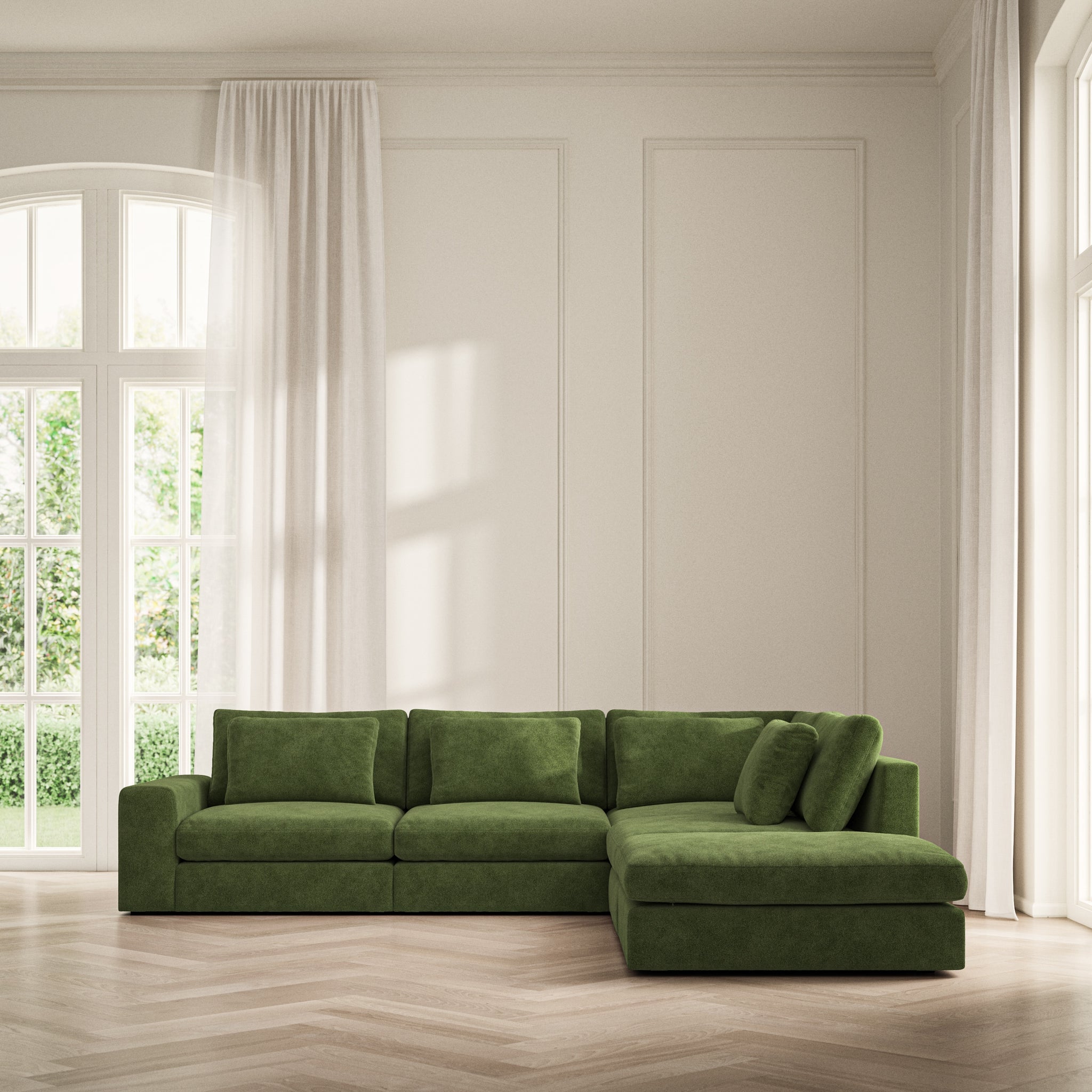 Lusso Corner Chaise RHF - Soft Bouclé