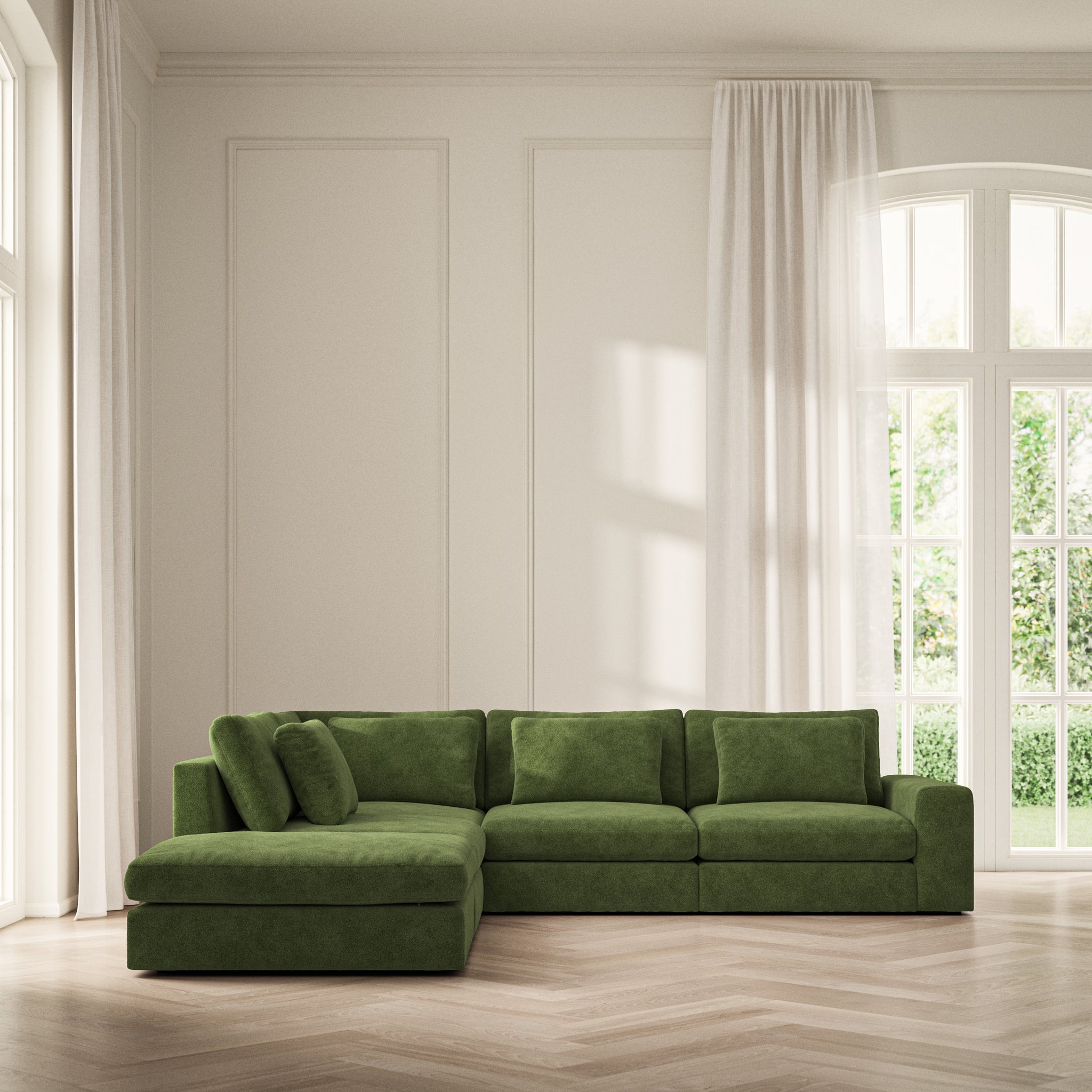 Lusso Corner Chaise LHF - Soft Bouclé