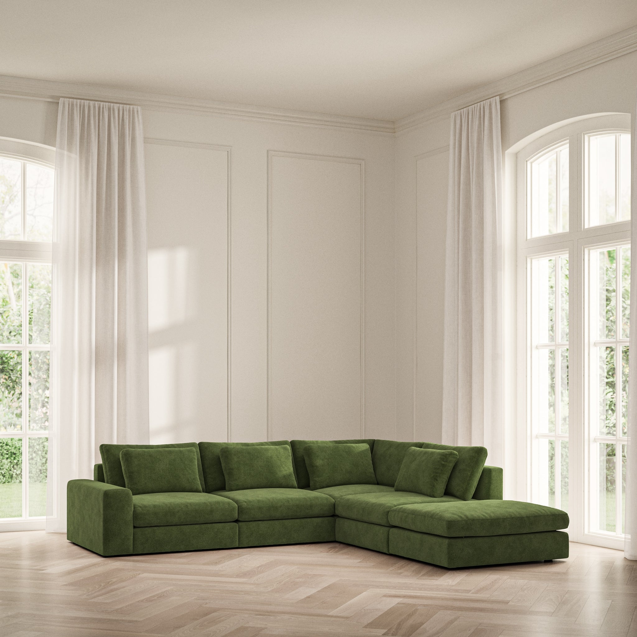 Lusso Corner Chaise RHF - Soft Bouclé