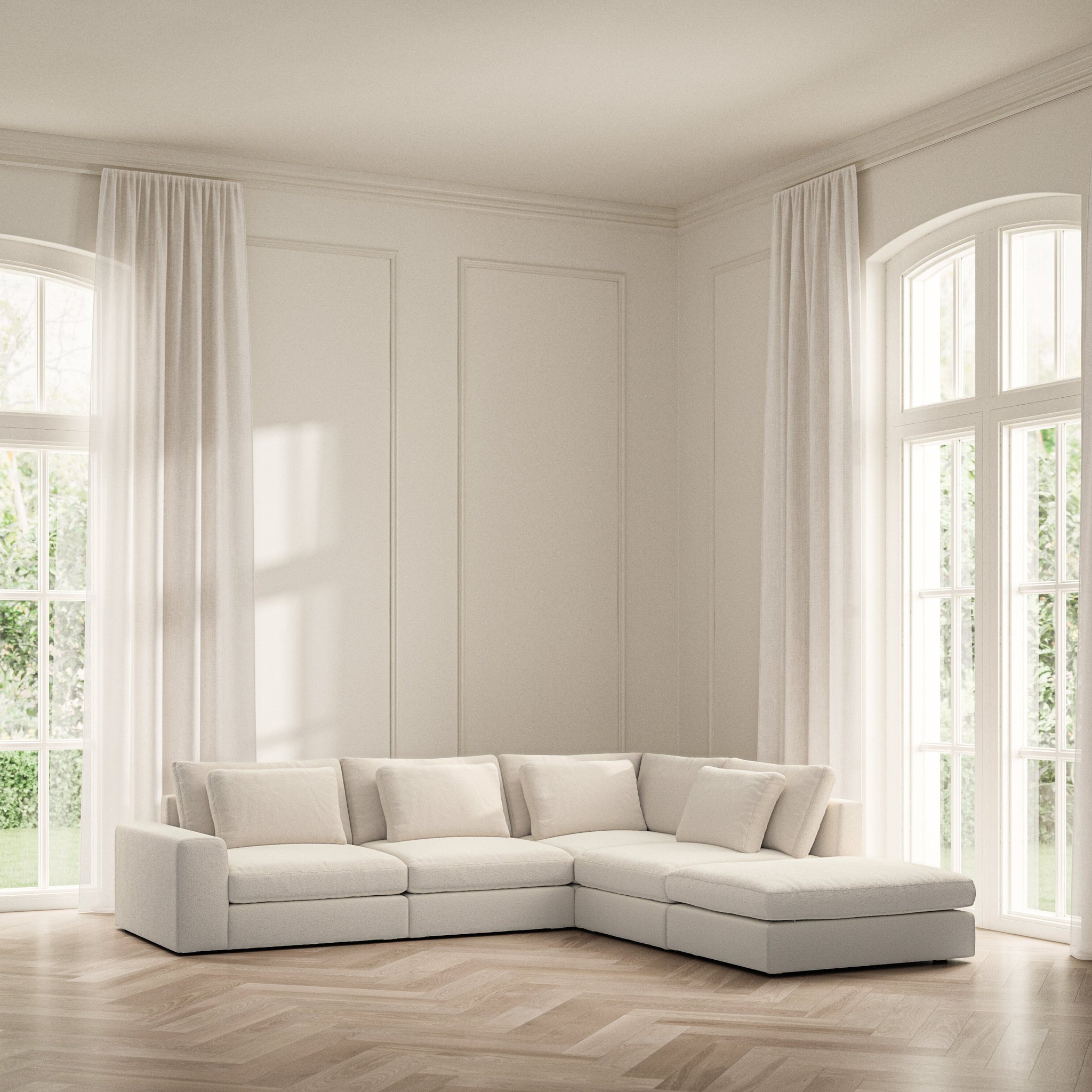 Lusso Corner Chaise RHF - Soft Teddy