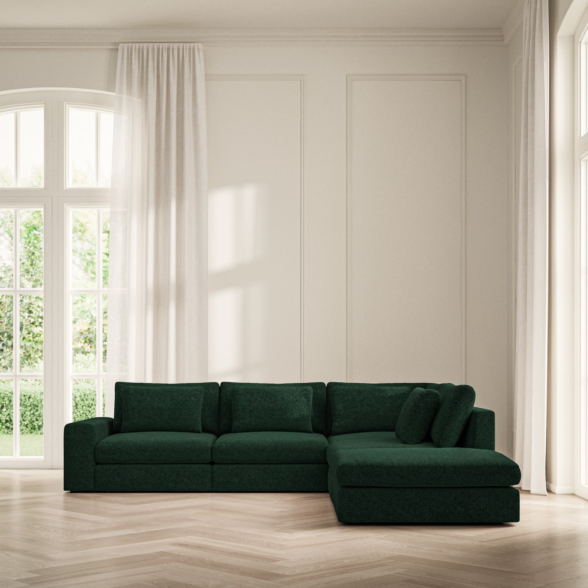 Lusso Corner Chaise RHF - Soft Teddy