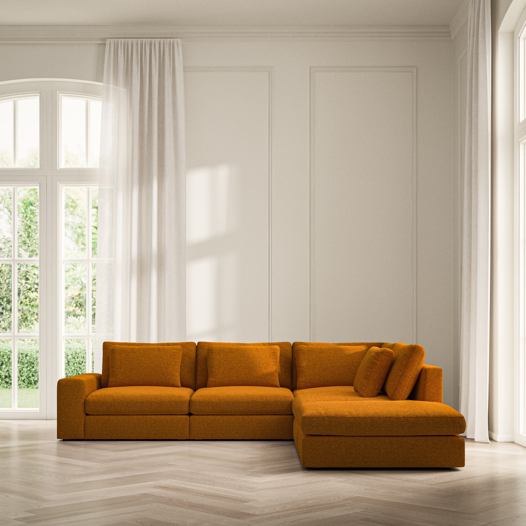 Lusso Corner Chaise RHF - Soft Teddy