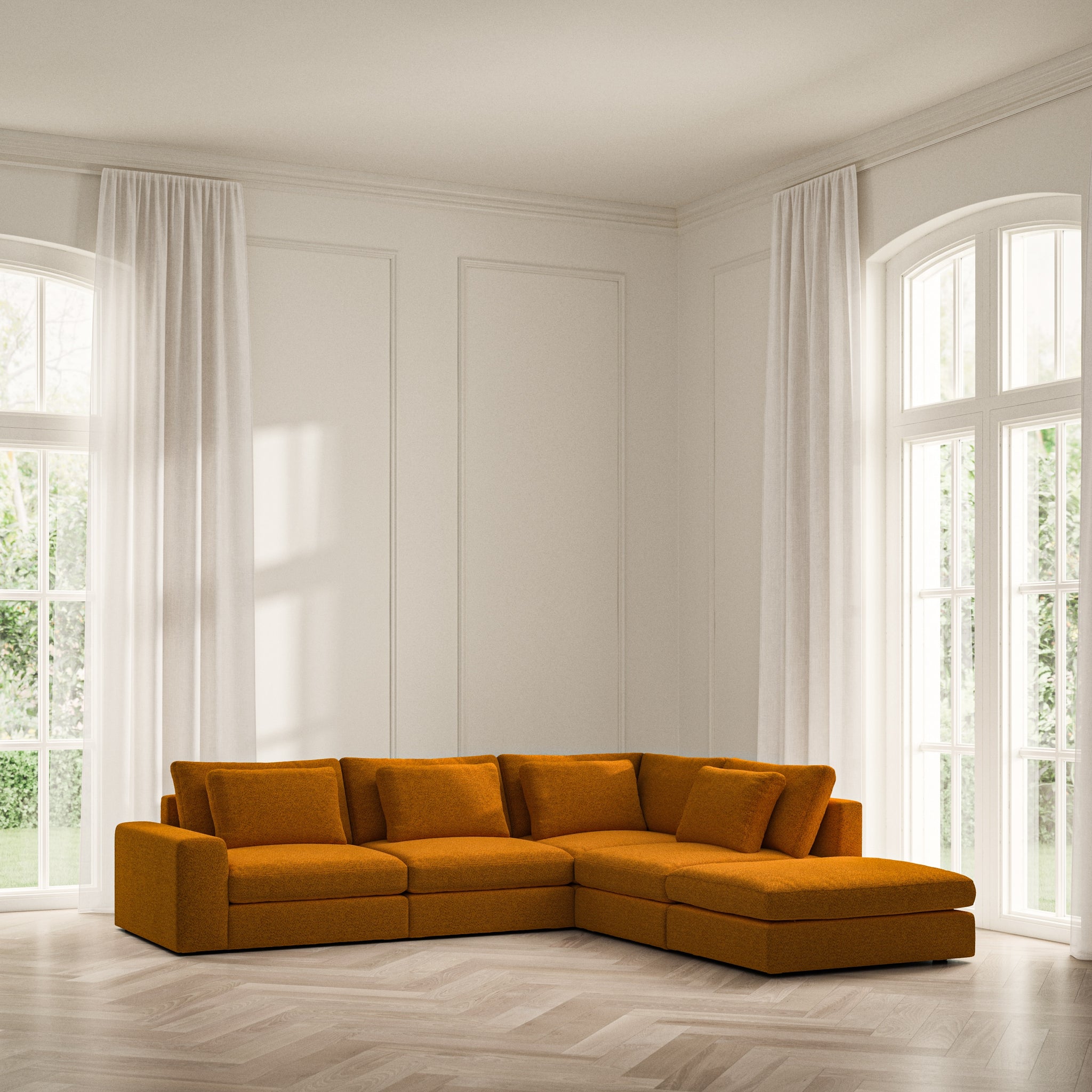 Lusso Corner Chaise RHF - Soft Teddy