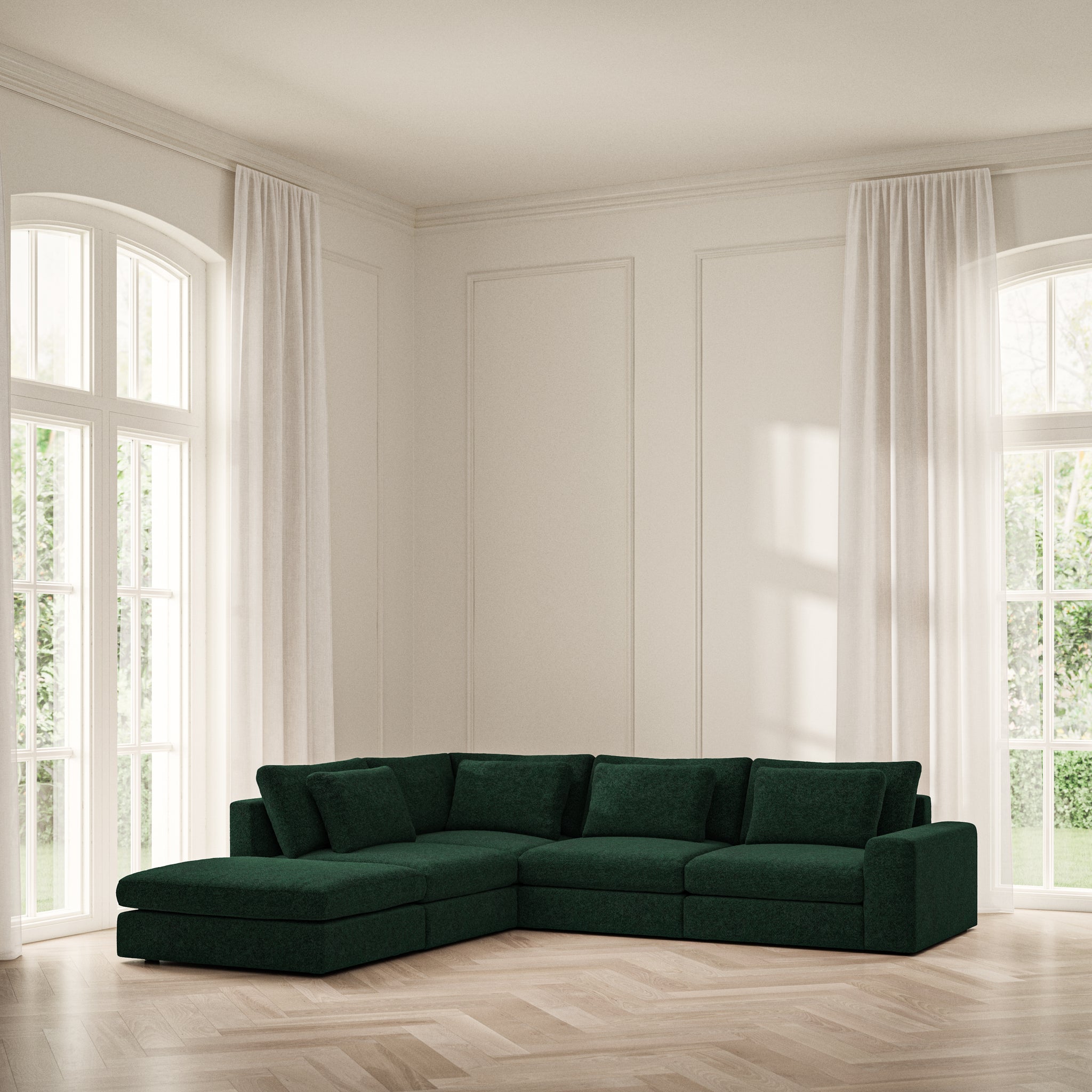 Lusso Corner Chaise LHF - Soft Teddy