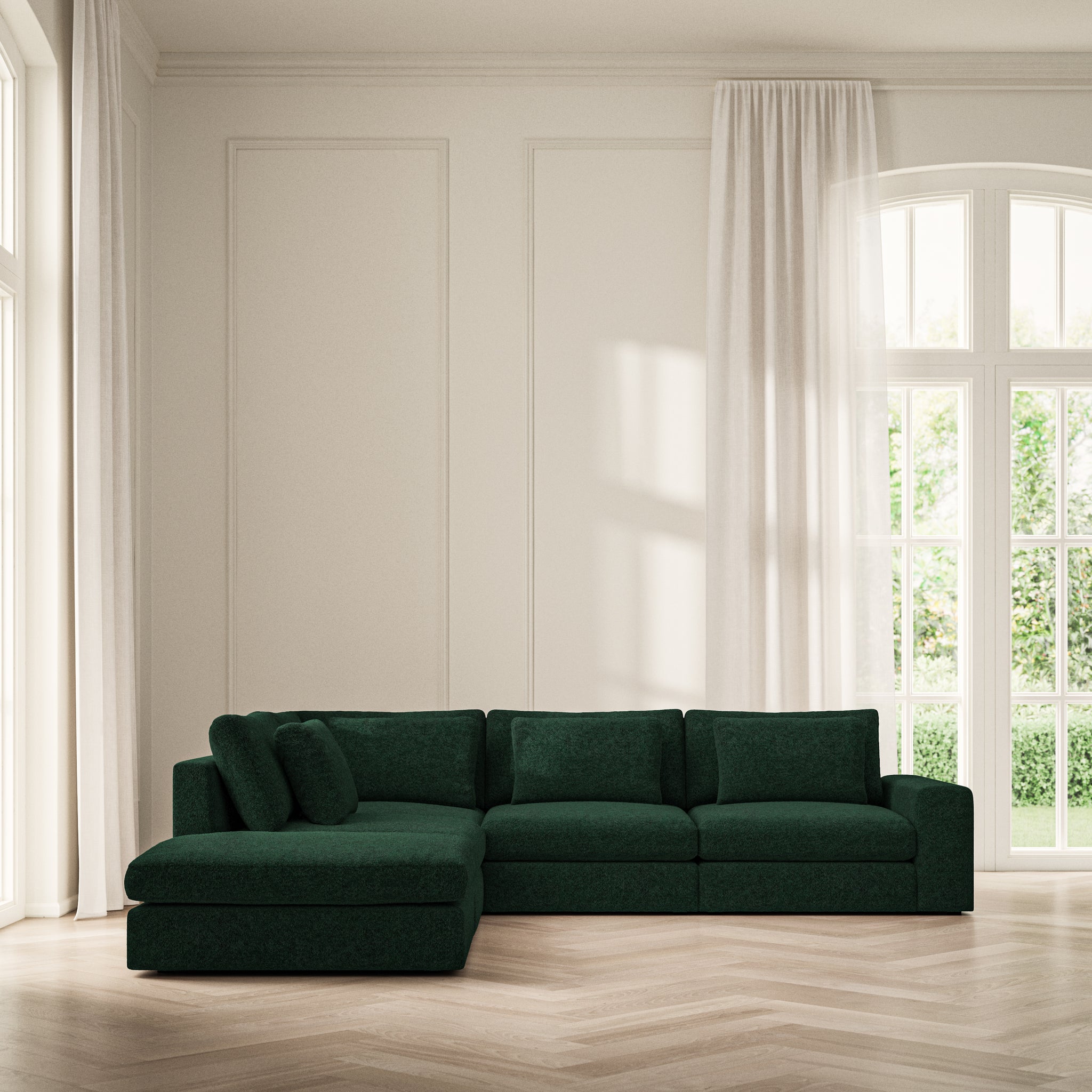 Lusso Corner Chaise LHF - Soft Teddy