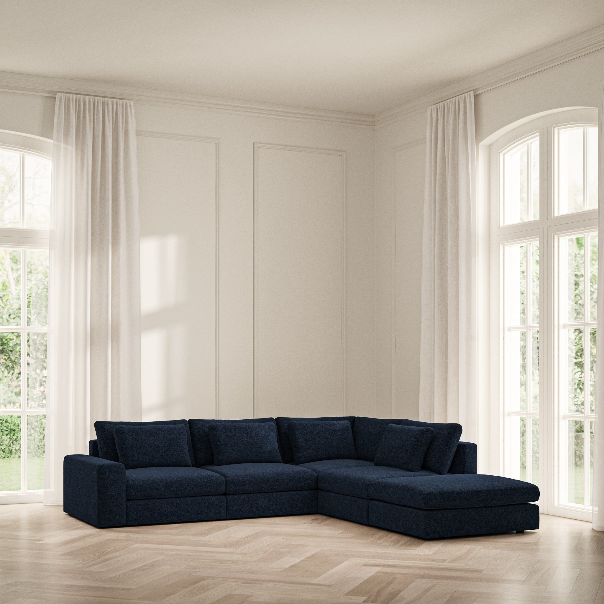 Lusso Corner Chaise RHF - Soft Teddy