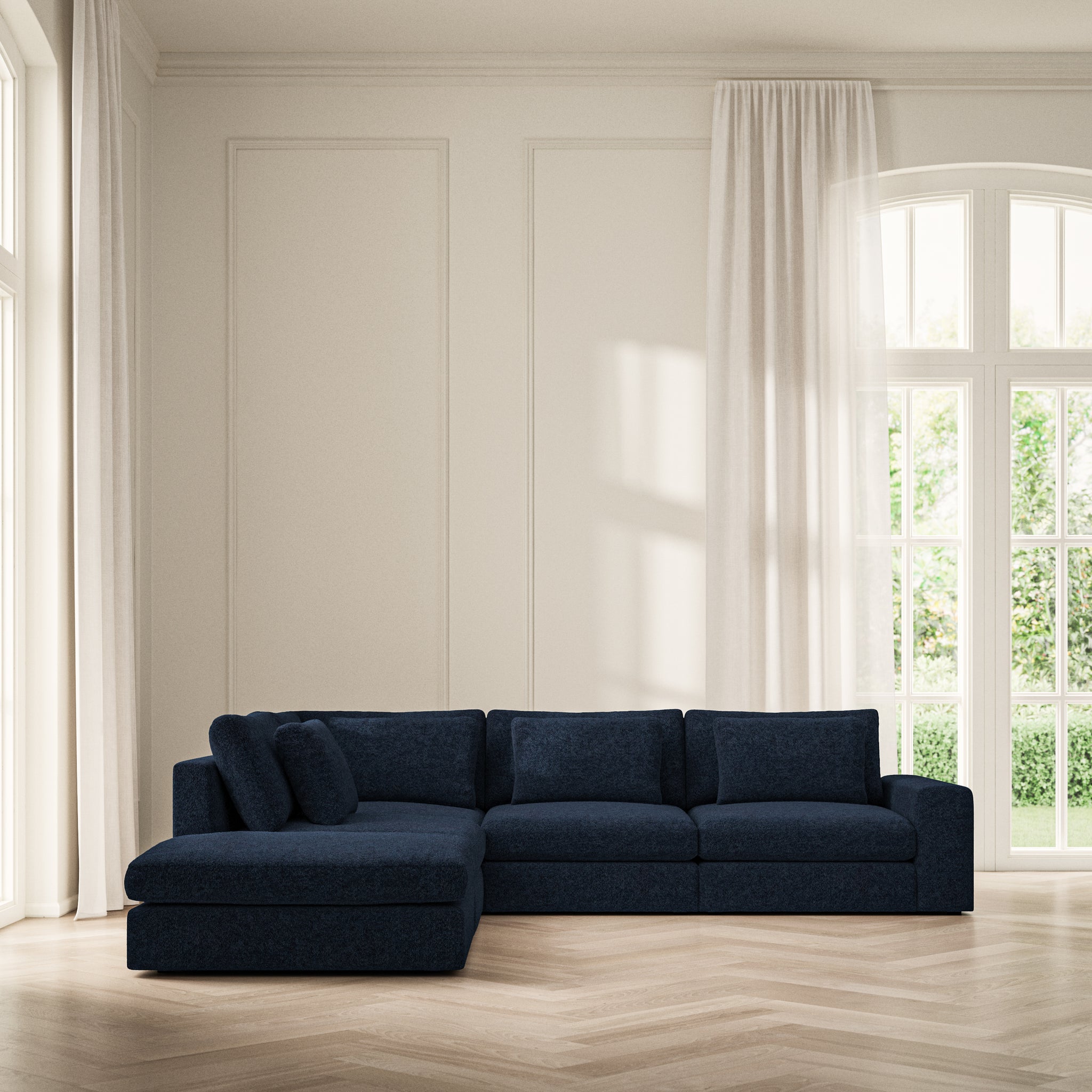 Lusso Corner Chaise LHF - Soft Teddy