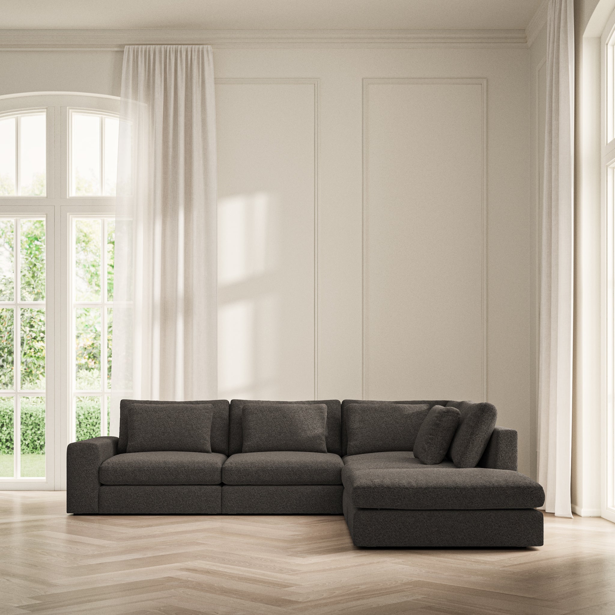 Lusso Corner Chaise RHF - Soft Teddy