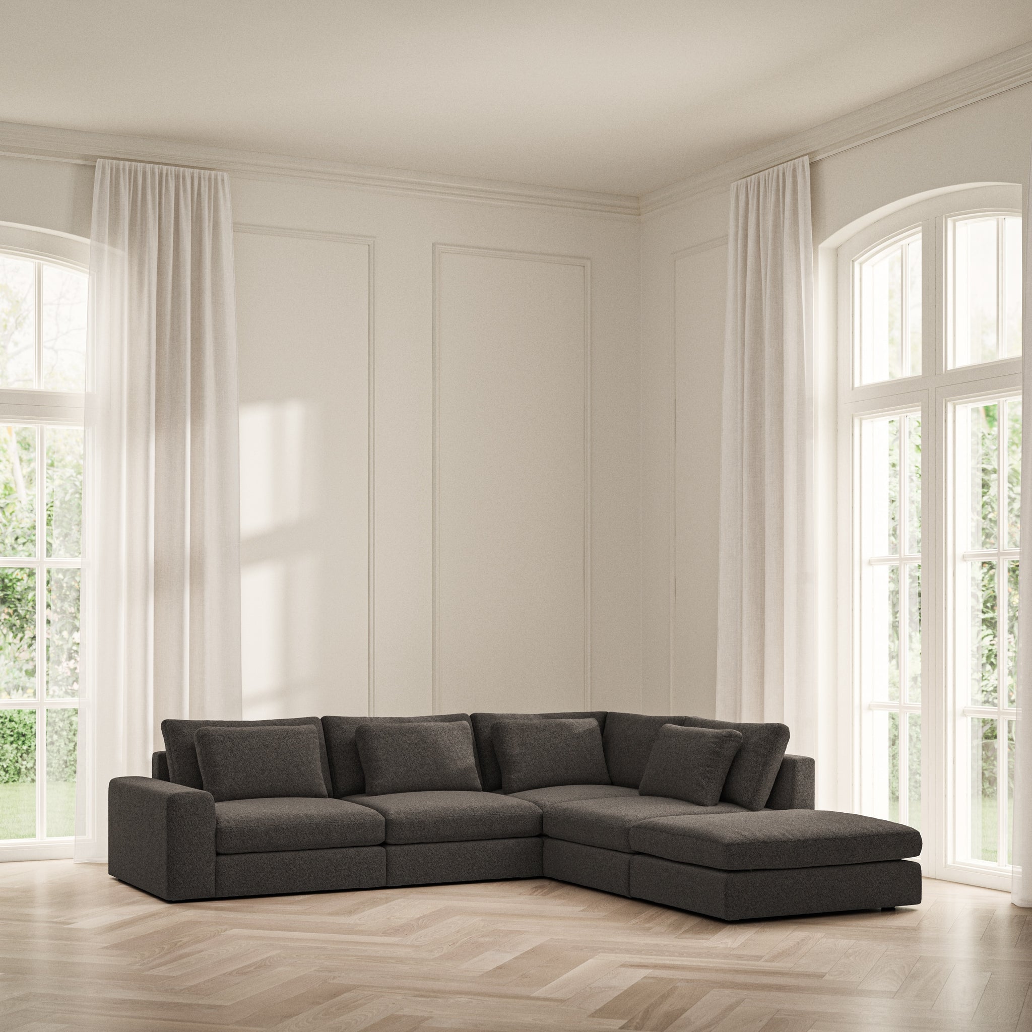 Lusso Corner Chaise RHF - Soft Teddy