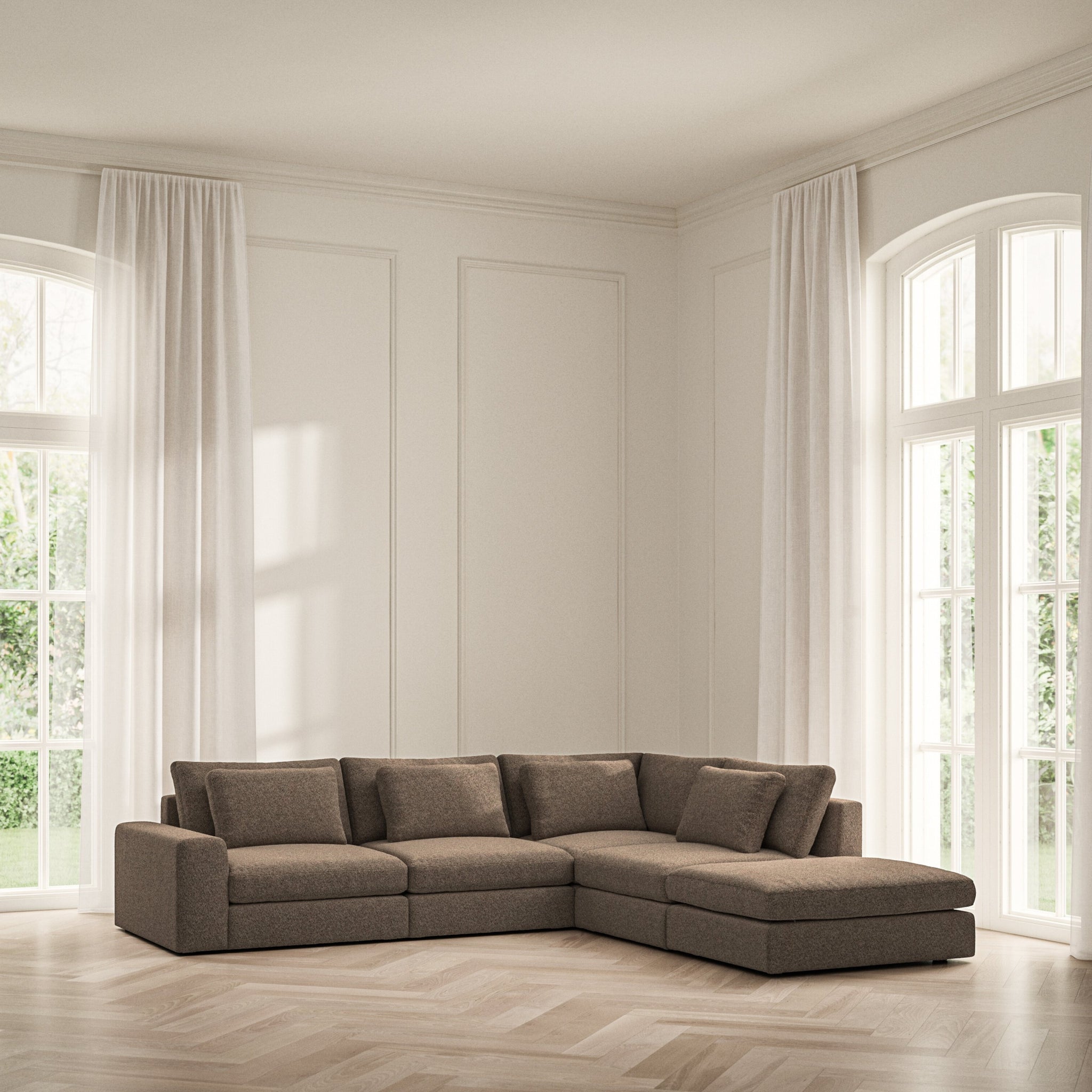 Lusso Corner Chaise RHF - Soft Teddy