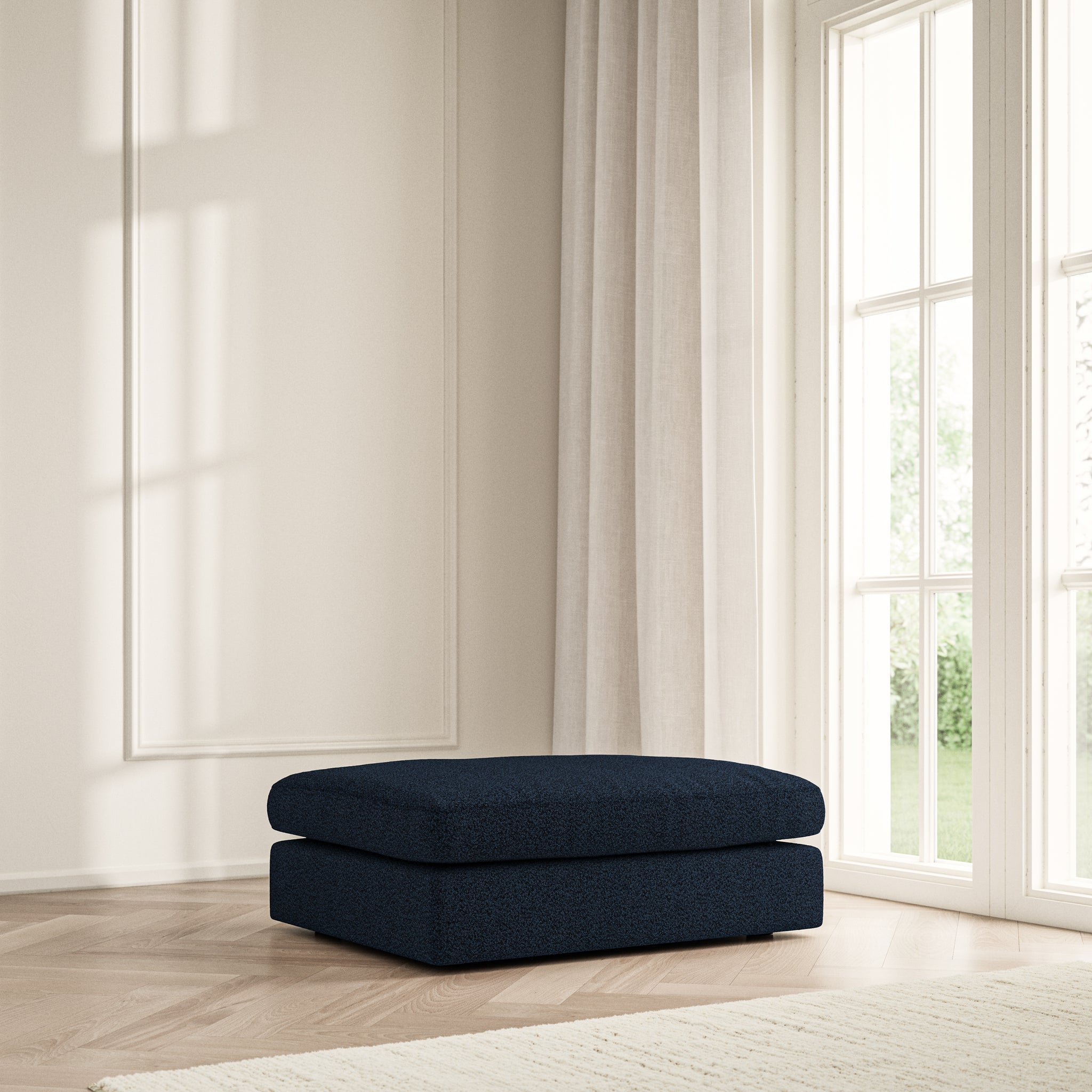 Lusso Footstool - Bouclé