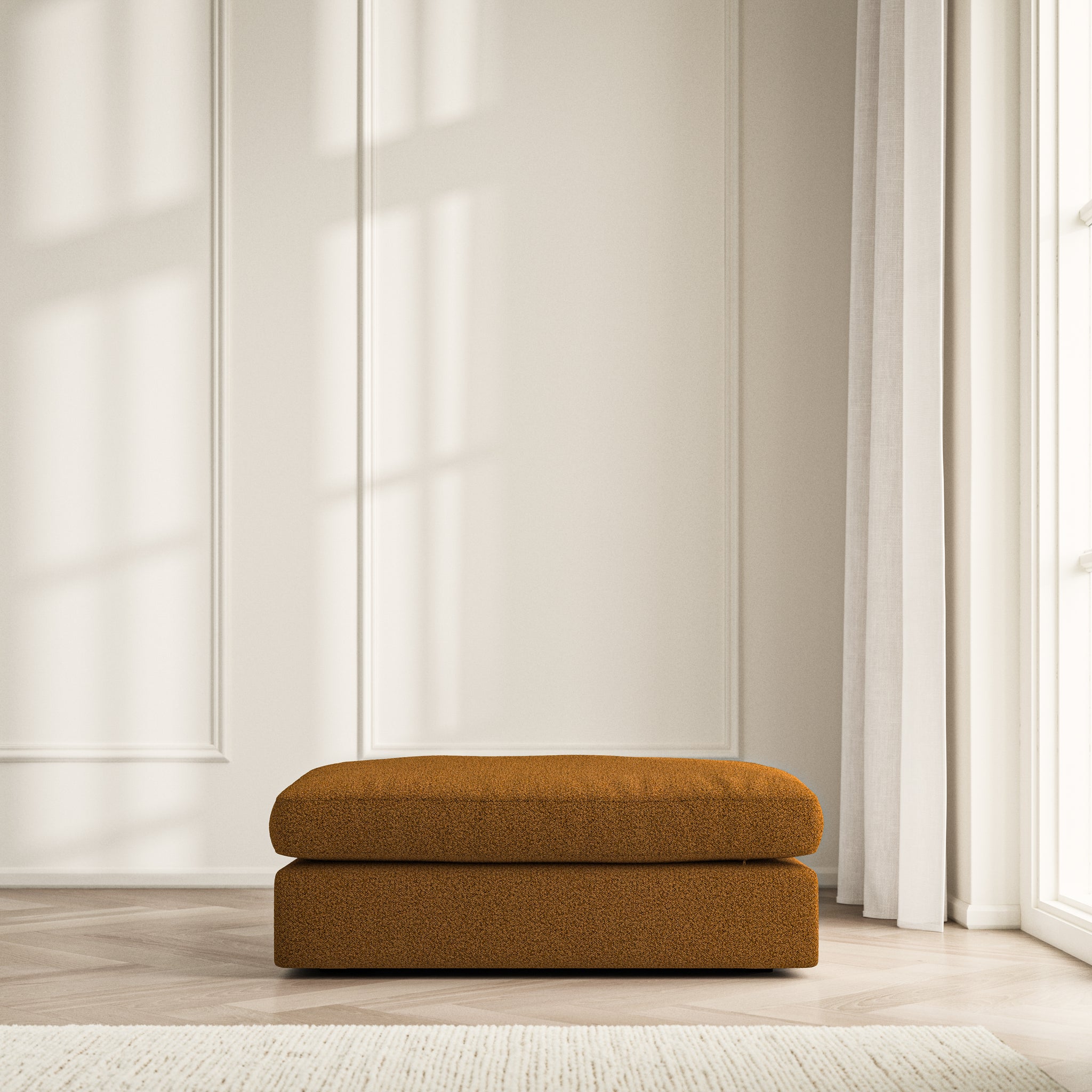 Lusso Footstool - Bouclé
