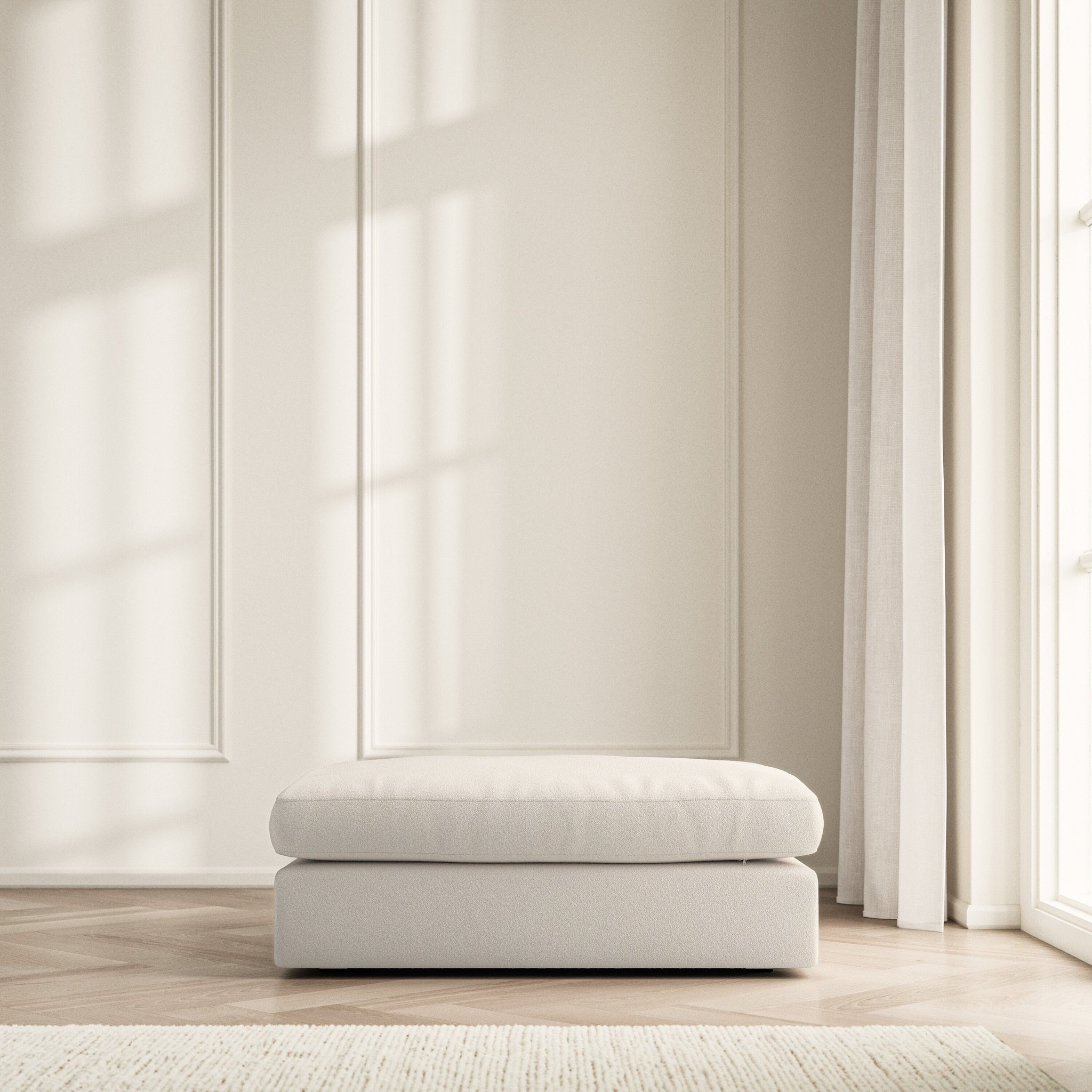 Lusso Footstool - Bouclé