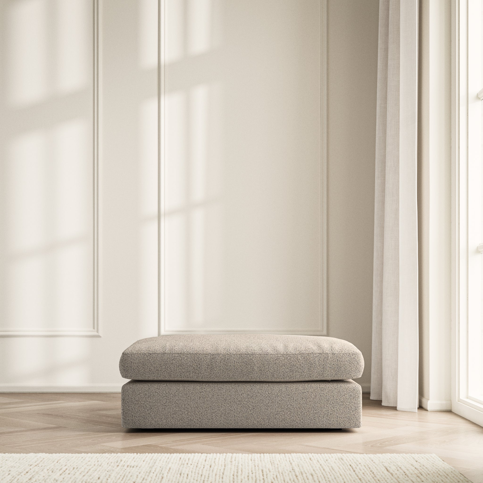 Lusso Footstool - Bouclé