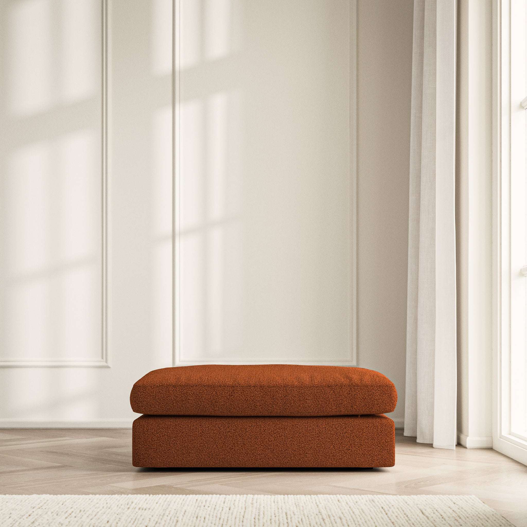 Lusso Footstool - Bouclé