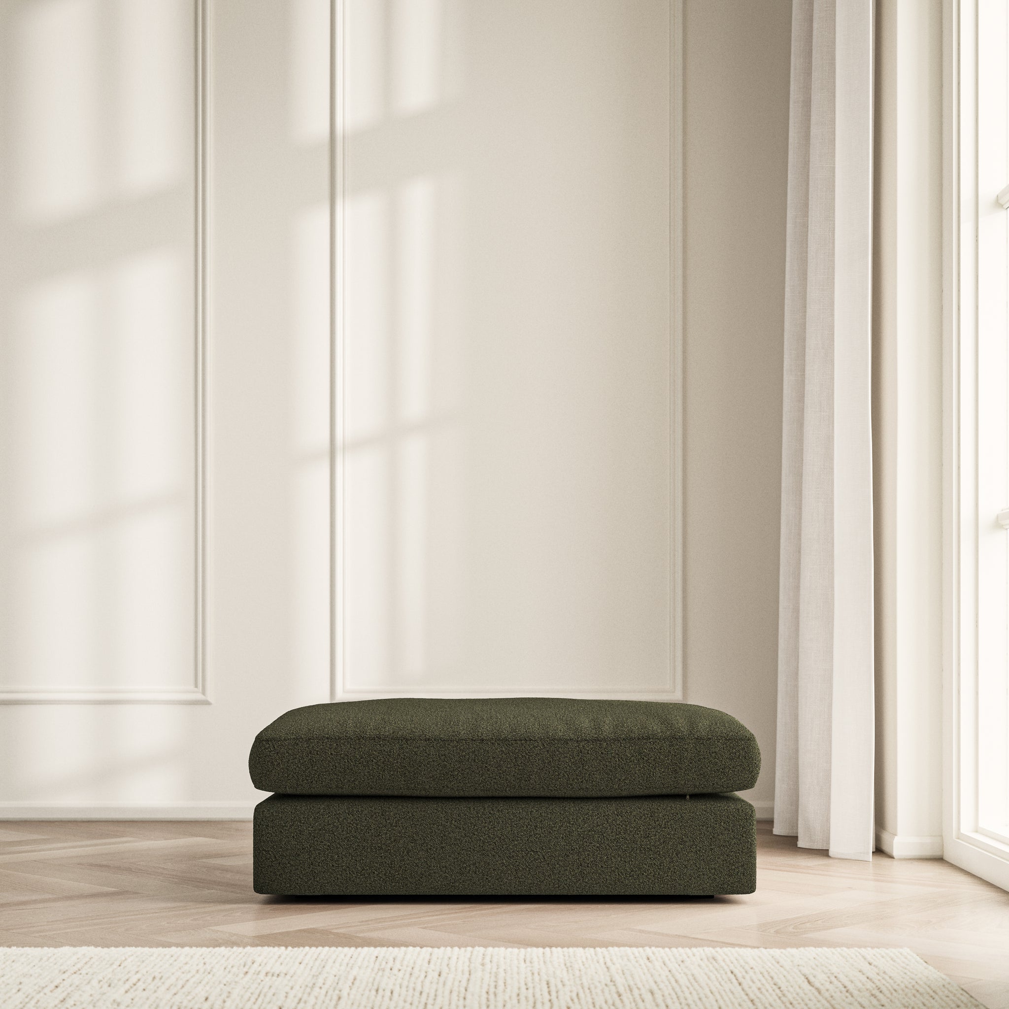 Lusso Footstool - Bouclé