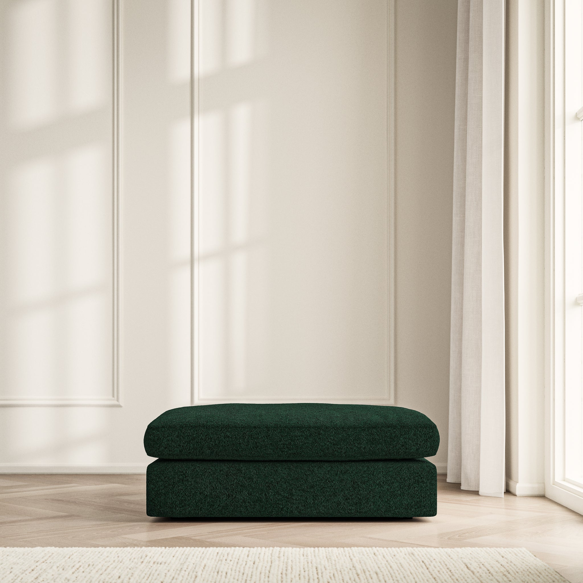 Lusso Footstool - Soft Teddy